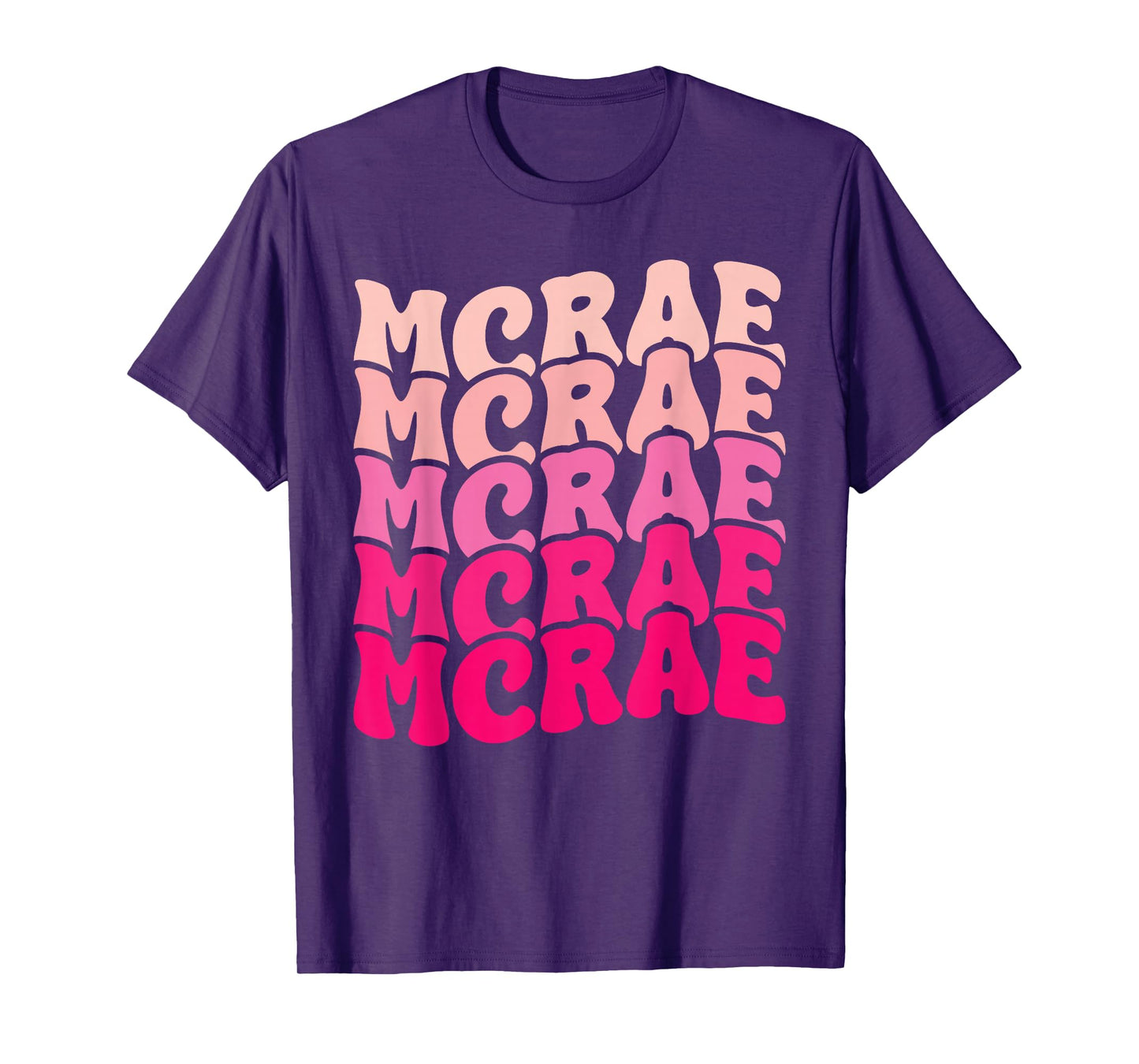 Personalized Name Mcrae I Love Mcrae 80's Groovy T-Shirt