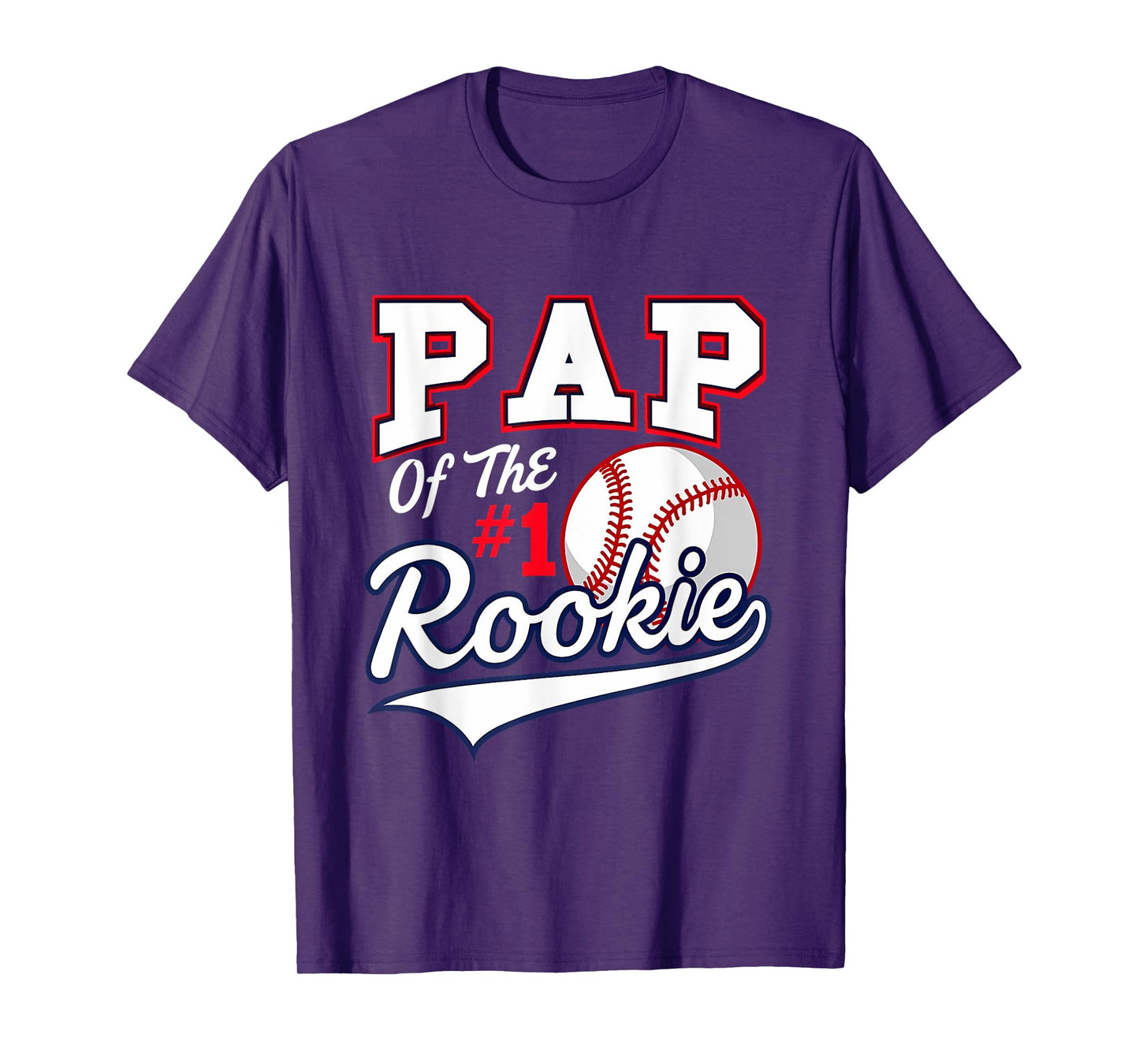 Retro Daddy Pap Of The Number 1 Rookie Baseball T-Shirt