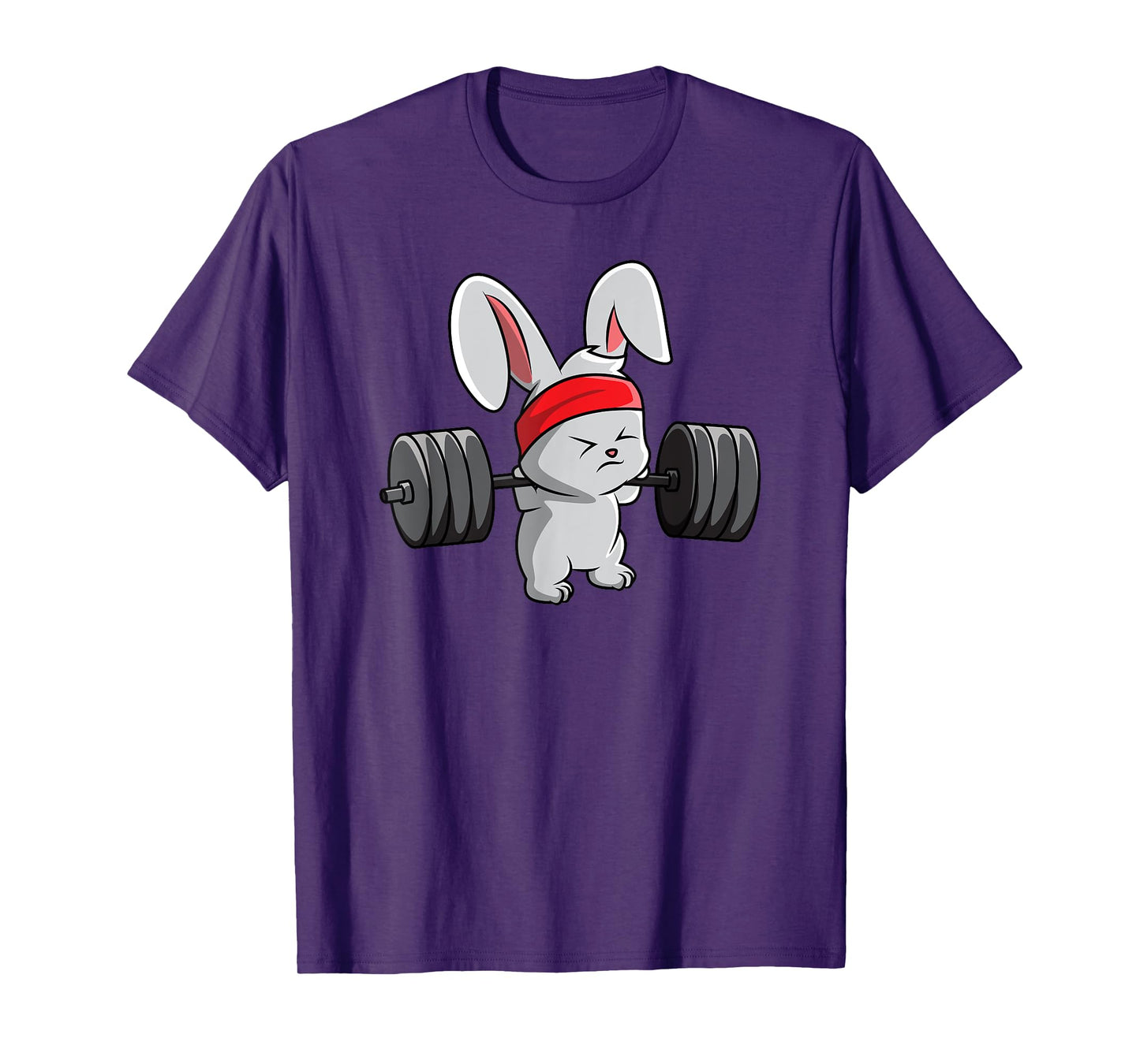 Bunny Gym T-Shirt, Rabbit Fitness Weightlifting Shirt T-Shirt