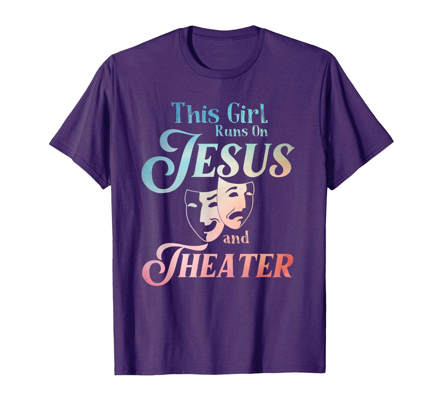 Cute Theatre Art For Teen Girls Women Acting Musical Lover T-Shirt