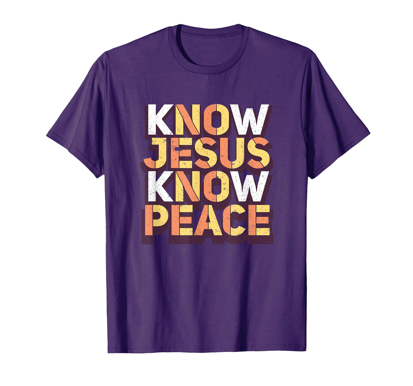 Know Jesus Know Peace Christian Religious Matching Gift T-Shirt