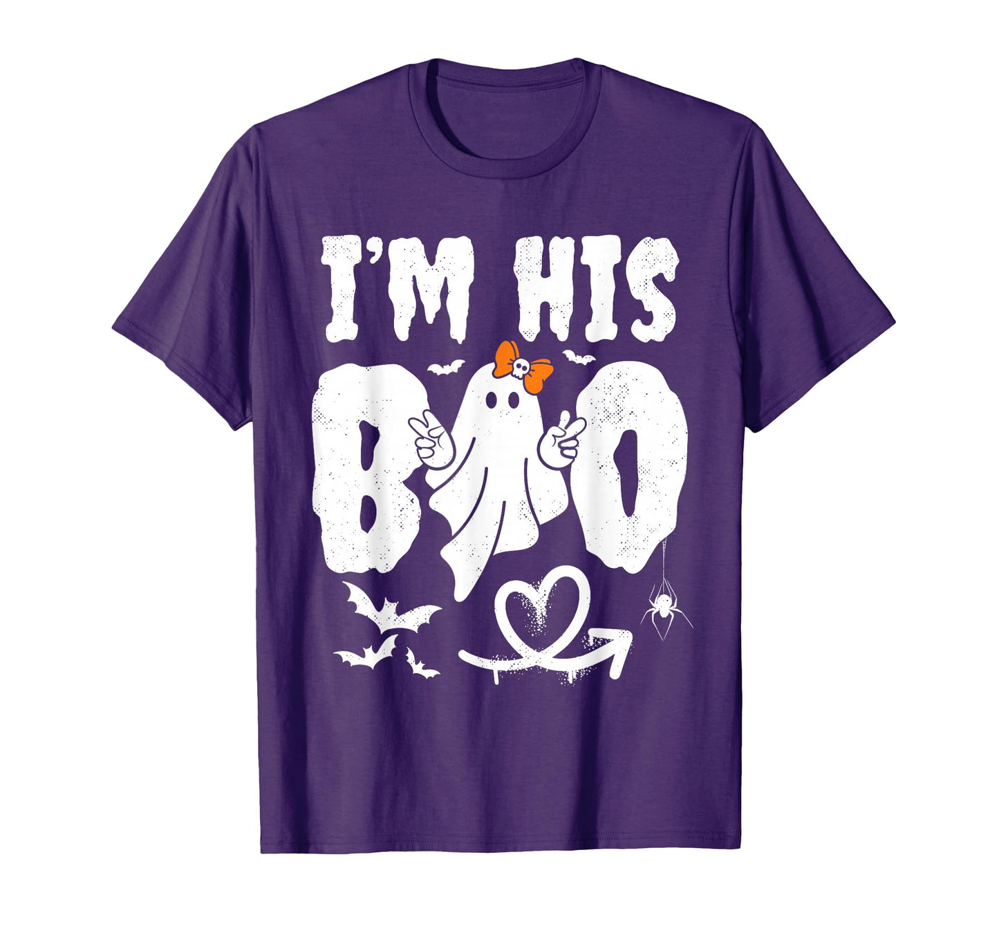 Im His Boo Im Her Boo Funny Matching Halloween Ghost Couples T-Shirt