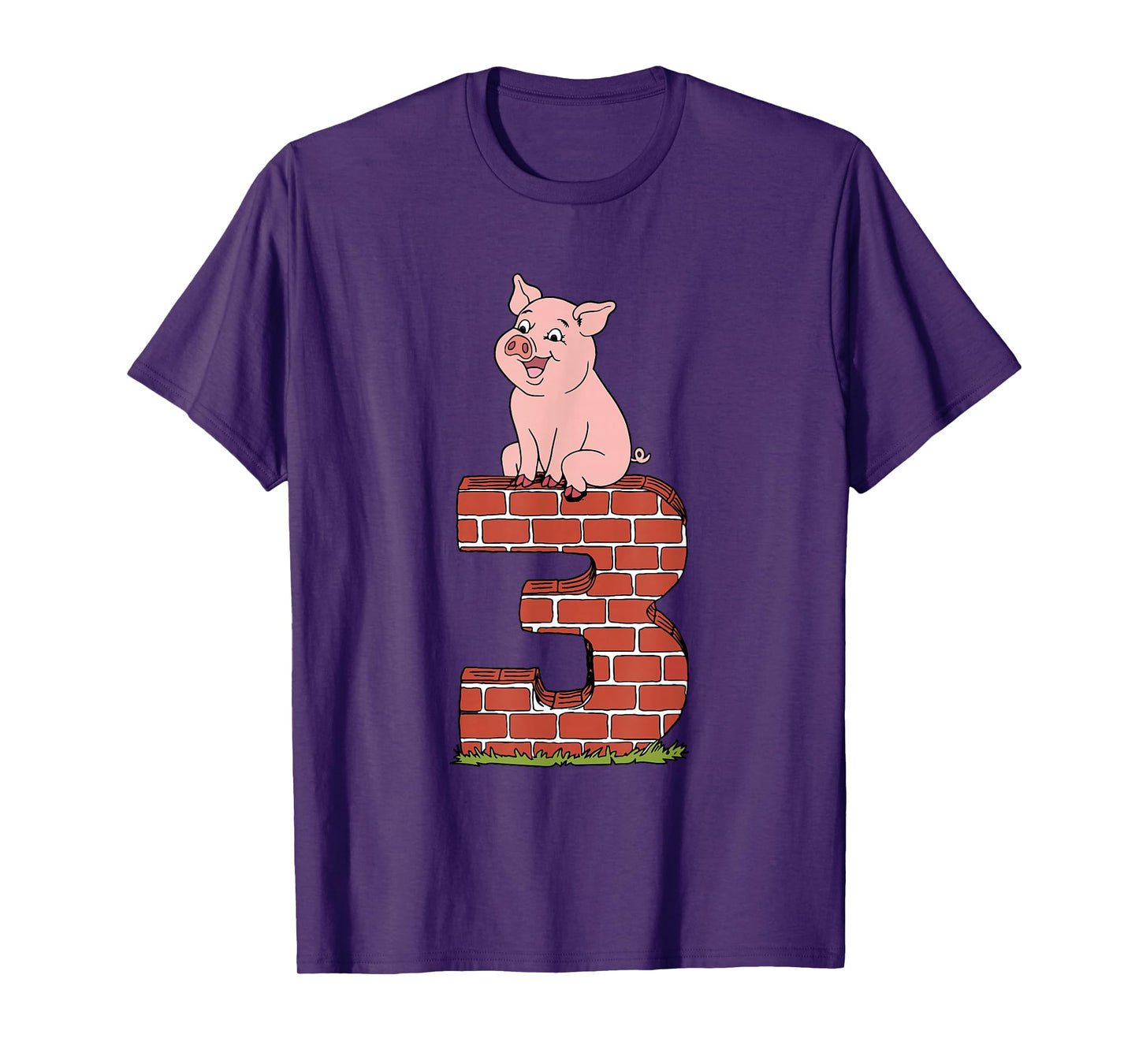 Three Little Pigs Pig 3 Halloween Costume Kids Adults T-Shirt