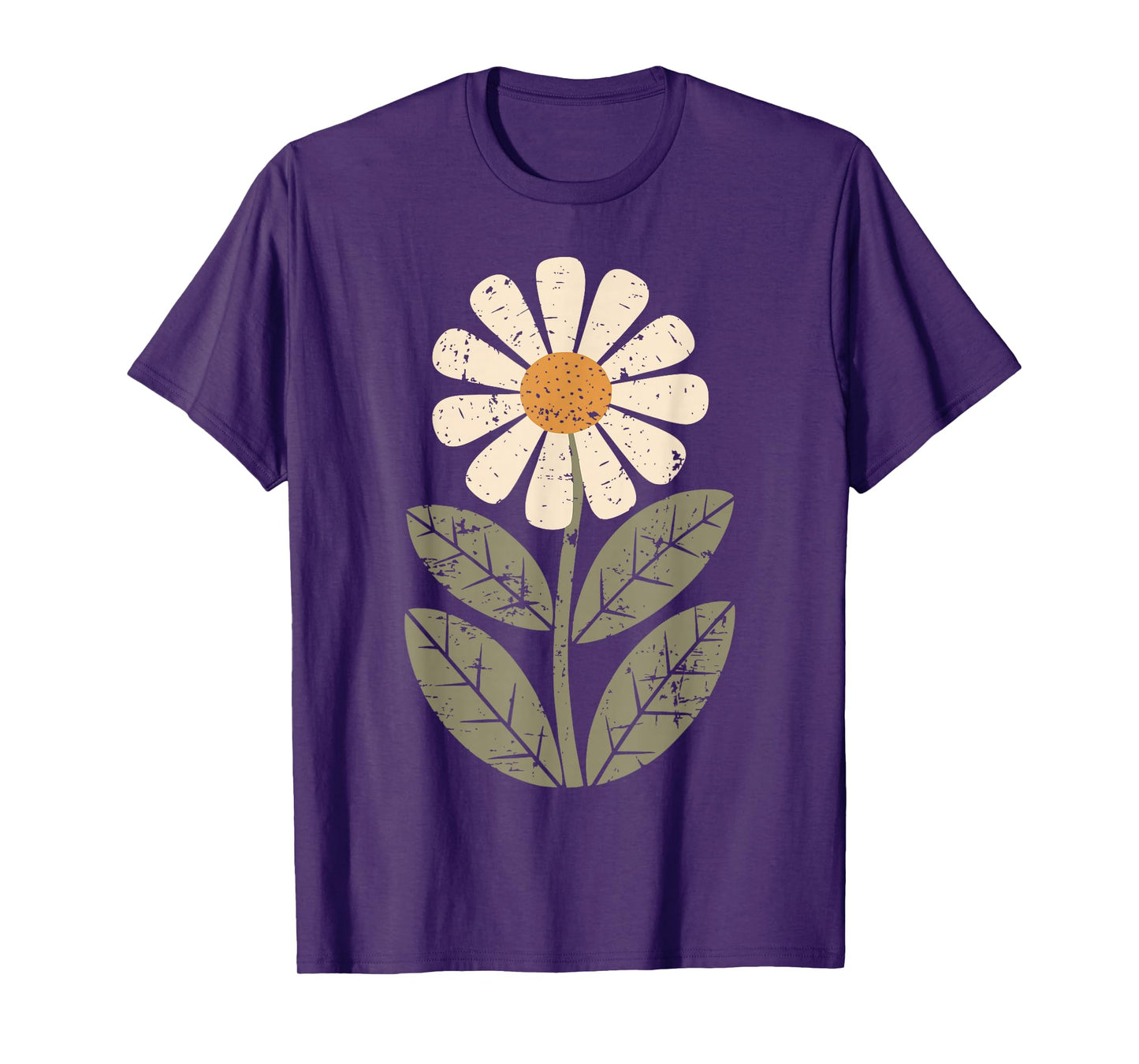 Daisy Flower Vintage Boho Art Floral Botanical Wildflower T-Shirt