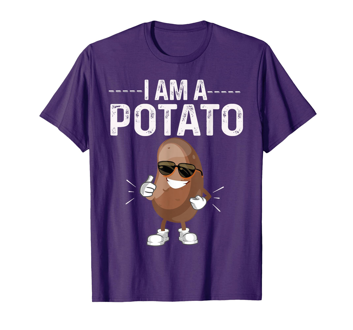 I Am A Potato Halloween Costume Funny Potato Vegetable Tee T-Shirt