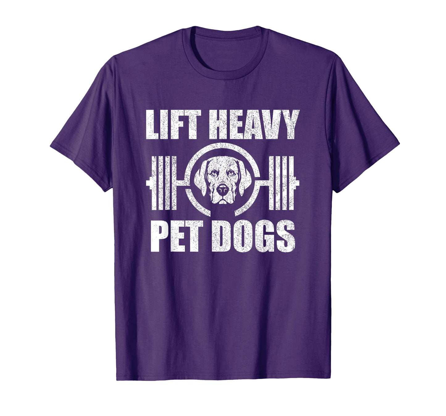 Lift Heavy Pet Dogs Bodybuilding Weightlifting Dog Lover T-Shirt for Men Women Girls Kids