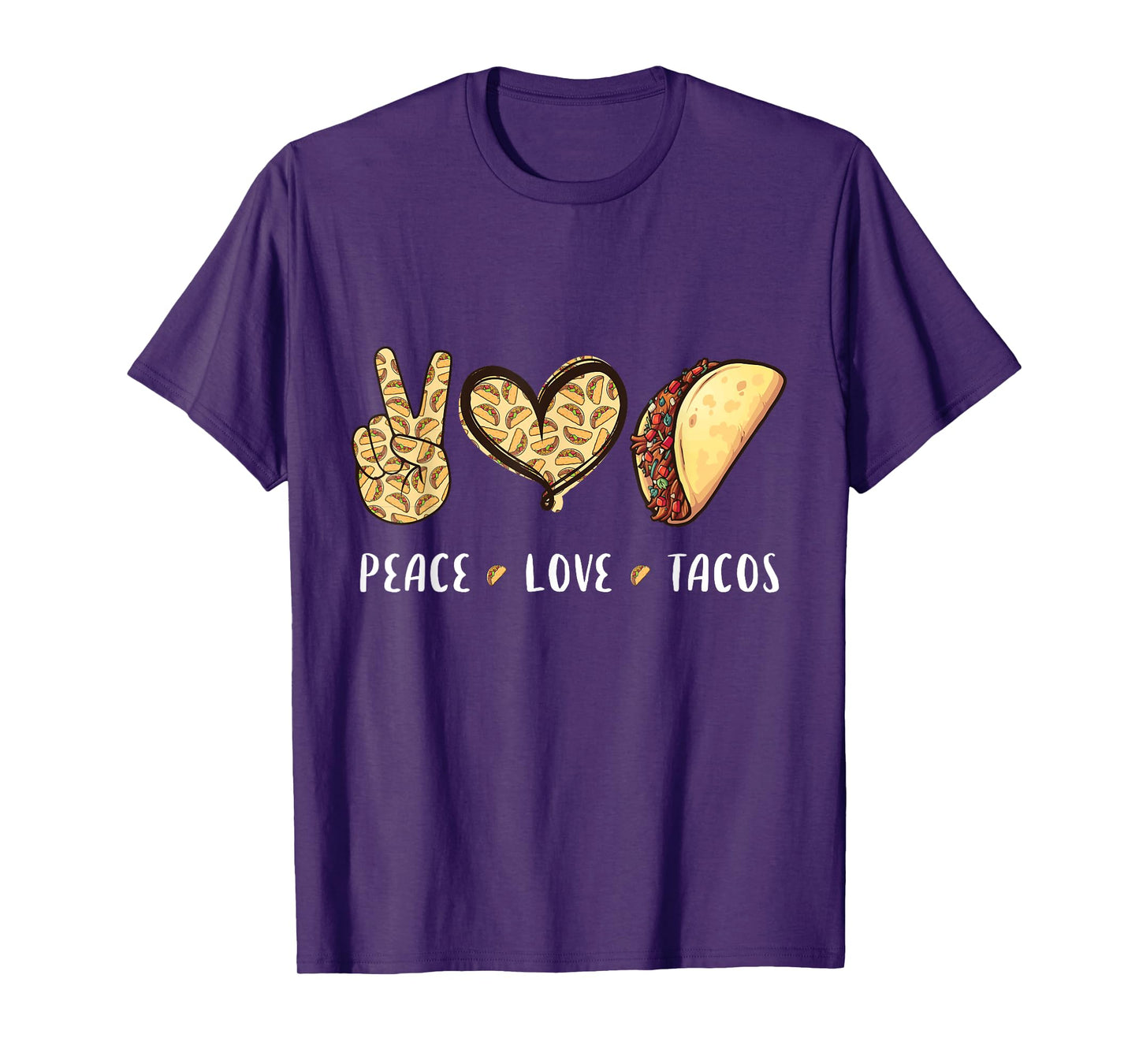 Peace Love Tacos lovers gifts for men women kids boys girls T-Shirt
