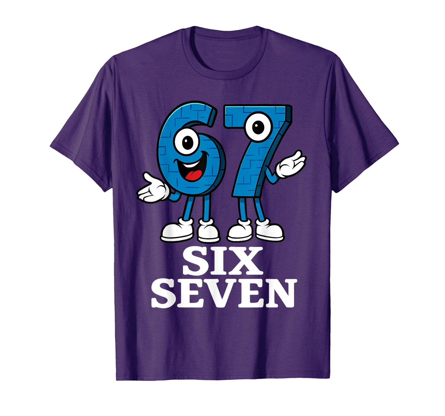 67 Six Seven 6-7 - Funny Italian Brainrot Kids Gaming Meme T-Shirt