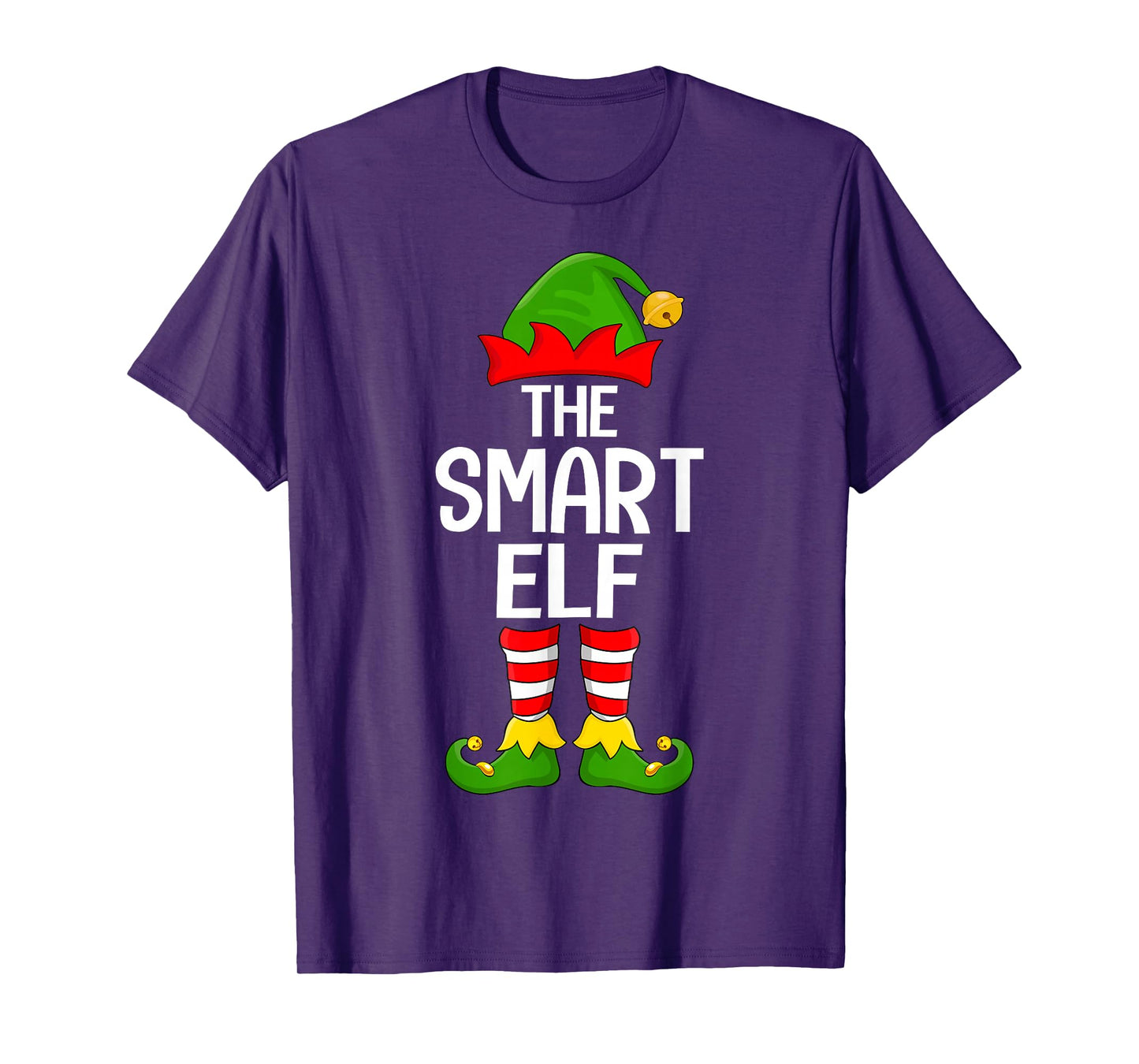 Smart Elf Xmas Matching Family Elf Squad Christmas T-Shirt