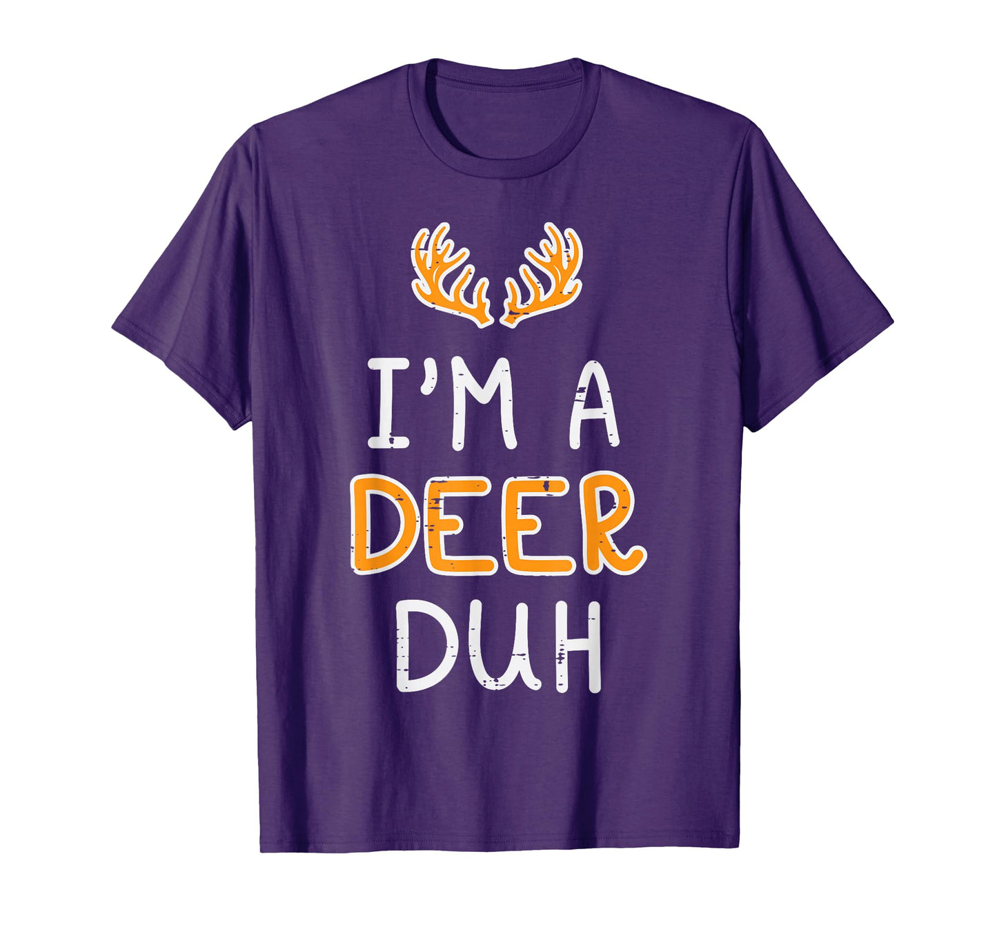Halloween Im Deer Duh Funny Costume Animal Men Women Kids T-Shirt