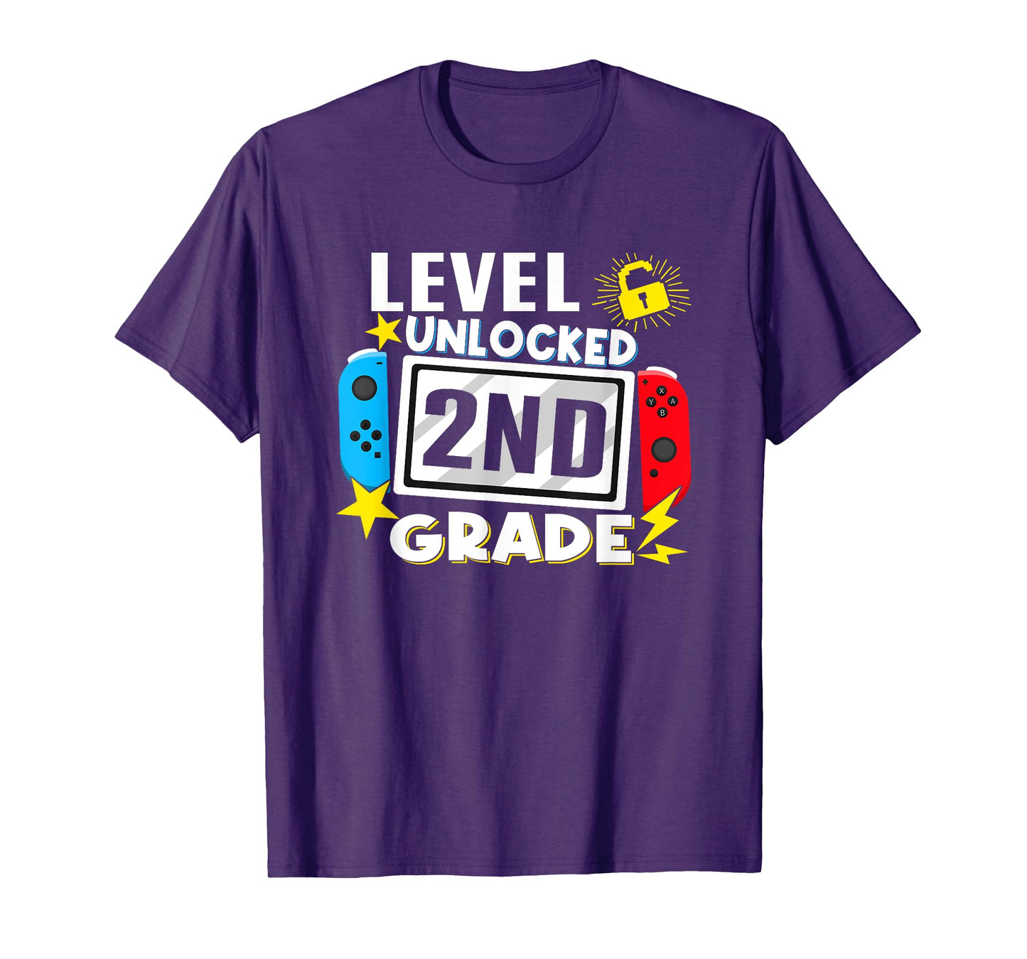 First Day Of 2nd Grade Level Unlocked Game Back To School T-Shirt