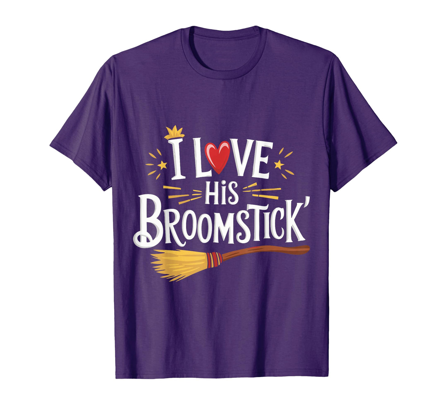 I Love His Broomstick I Love Her Pumpkins T-Shirt