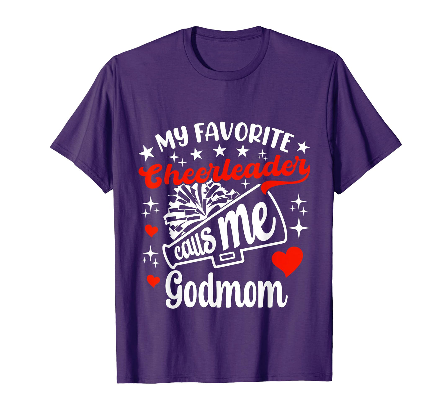 Funny My Favorite Cheerleader Calls Me Godmom Cheerleading T-Shirt