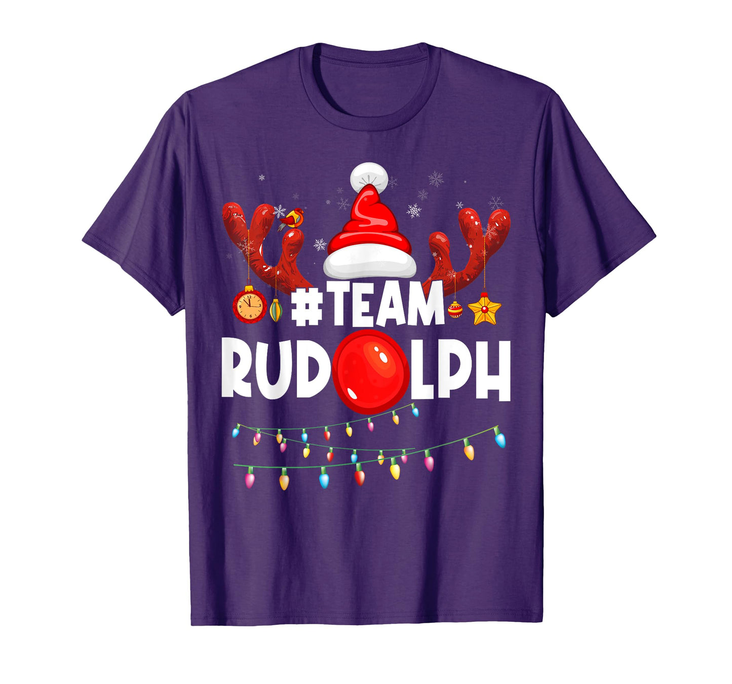 Team Rudolph-Cool Christmas Reindeer Costume T-Shirt