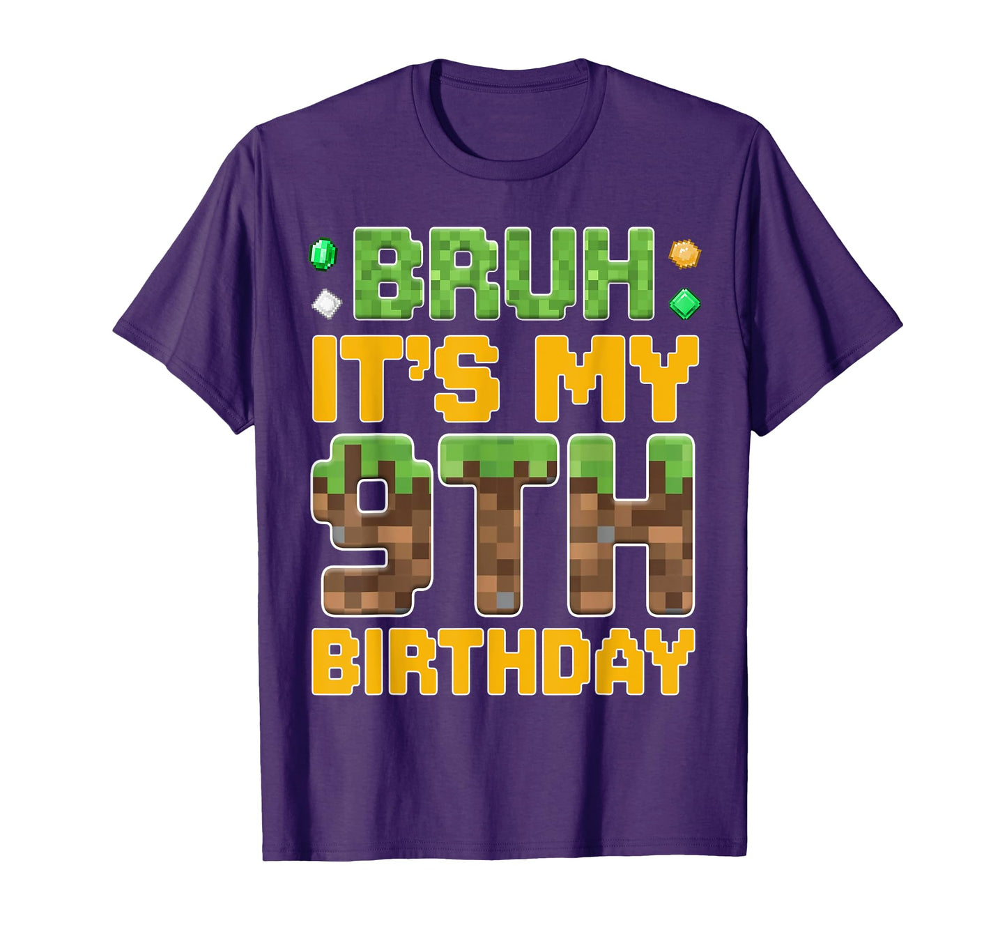 Birthday Boy Shirt It's My 9th Birthday Video Game Pixel T-Shirt