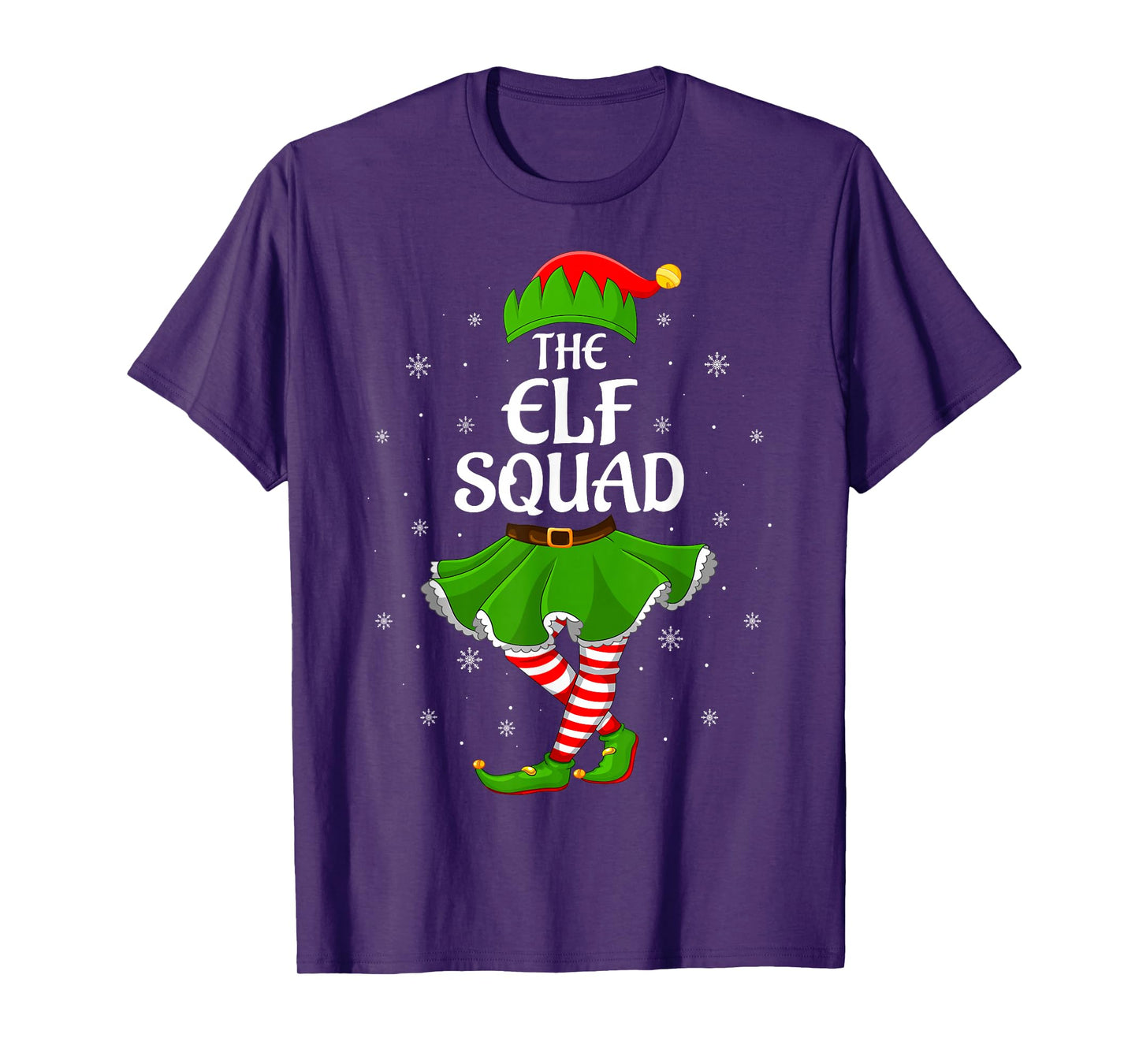 Elf Squad Christmas Matching Family Elf Xmas Girls Women T-Shirt