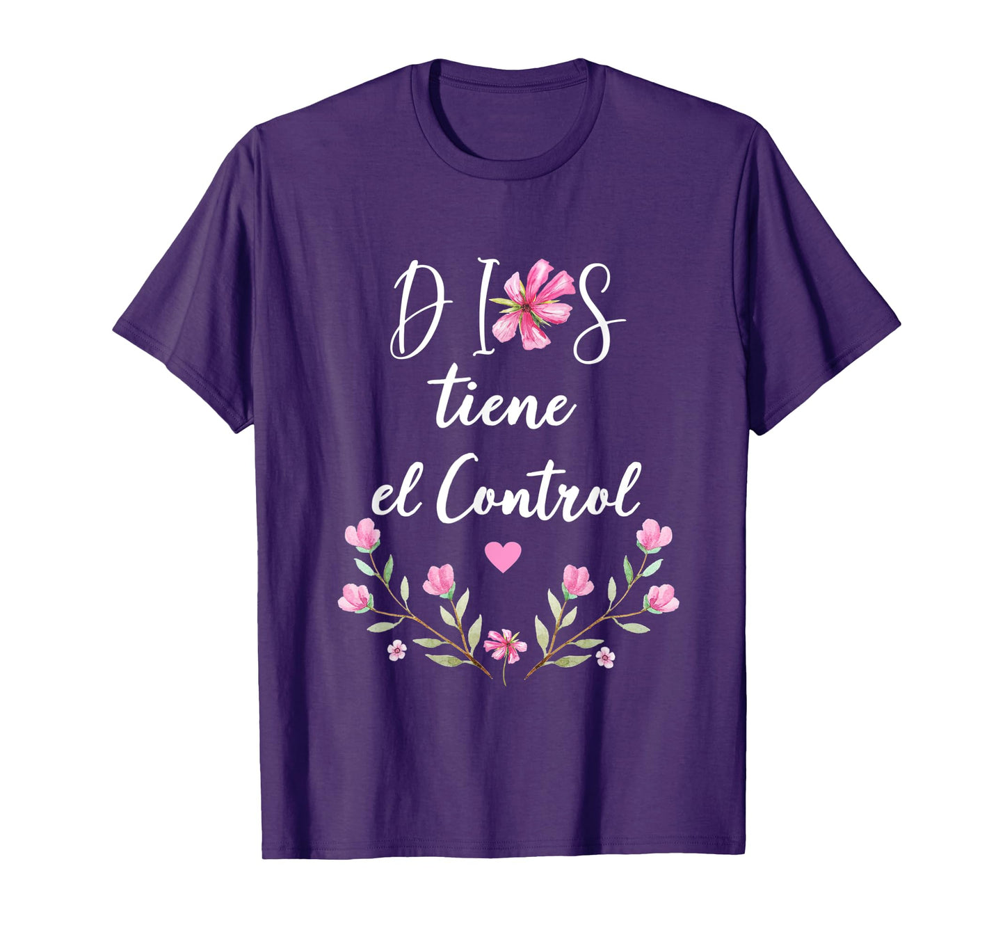 Dios Tiene el Control Tee Christian Spanish for Womens T-Shirt