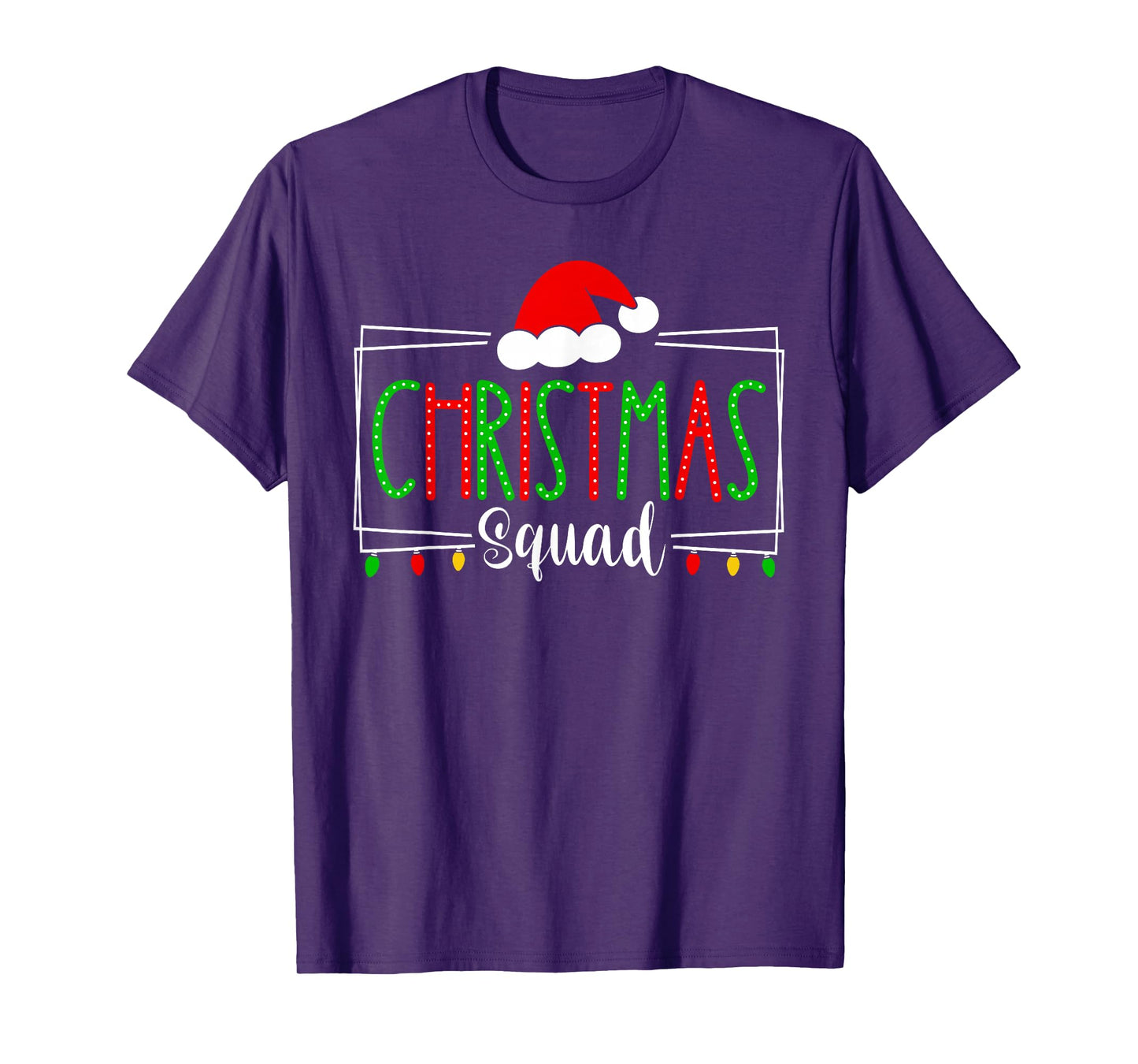Christmas Squad Xmas Santa Hat Family Matching Pajamas Women T-Shirt