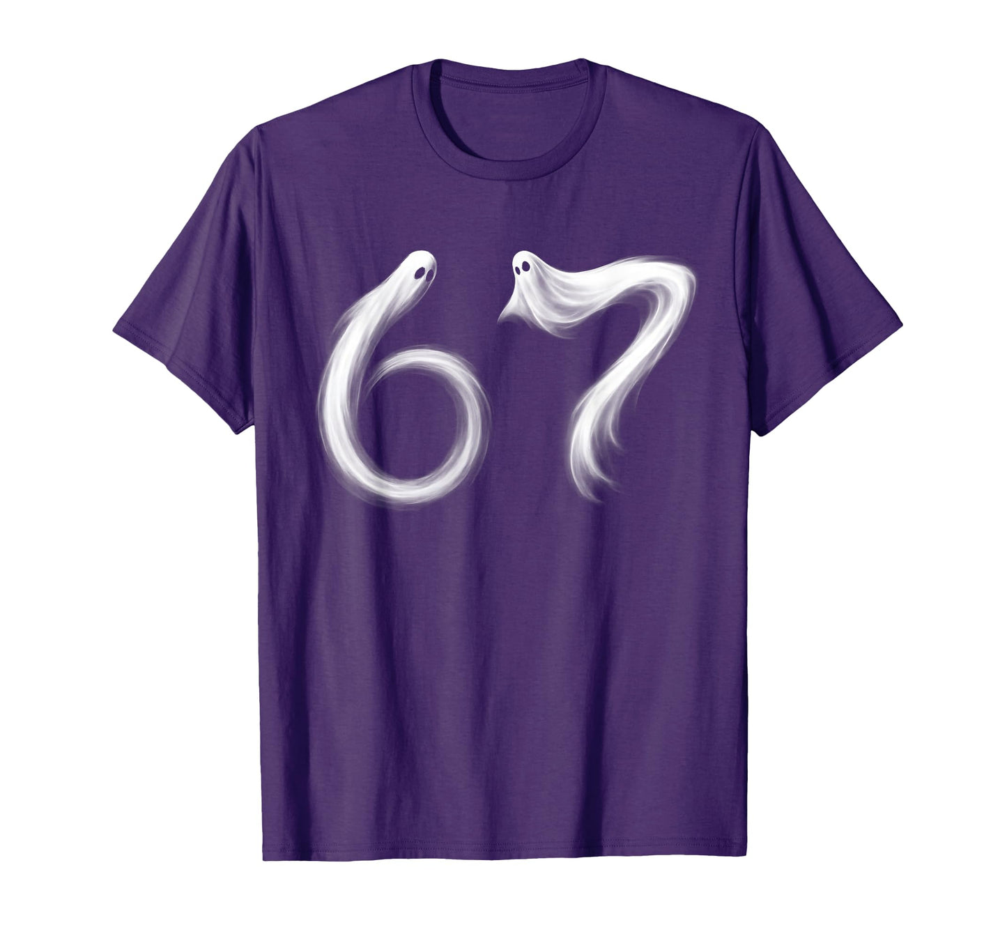 Funny Six Seven 6 7 Meme 67 Design Ghost Halloween Costume T-Shirt