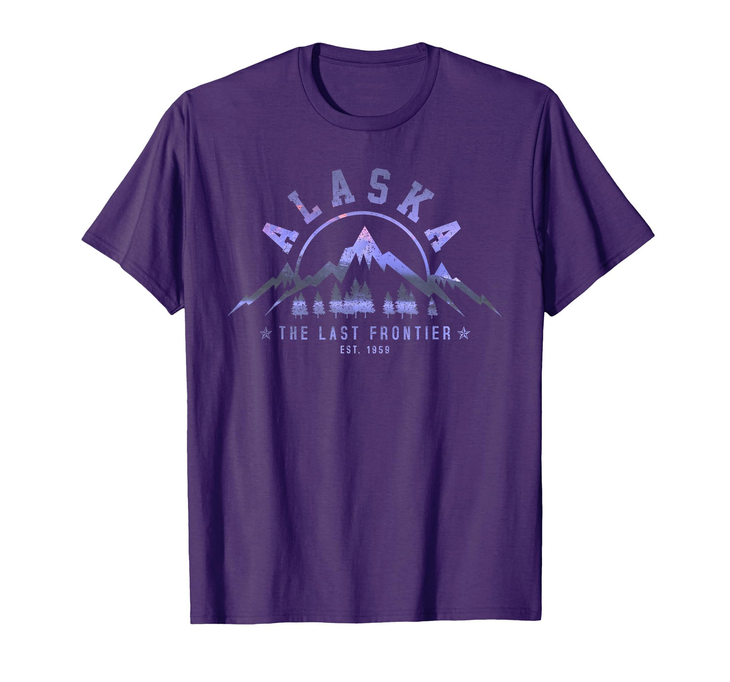Vintage Alaska The Last Frontier Est. 1959 Mountains Nature T-Shirt