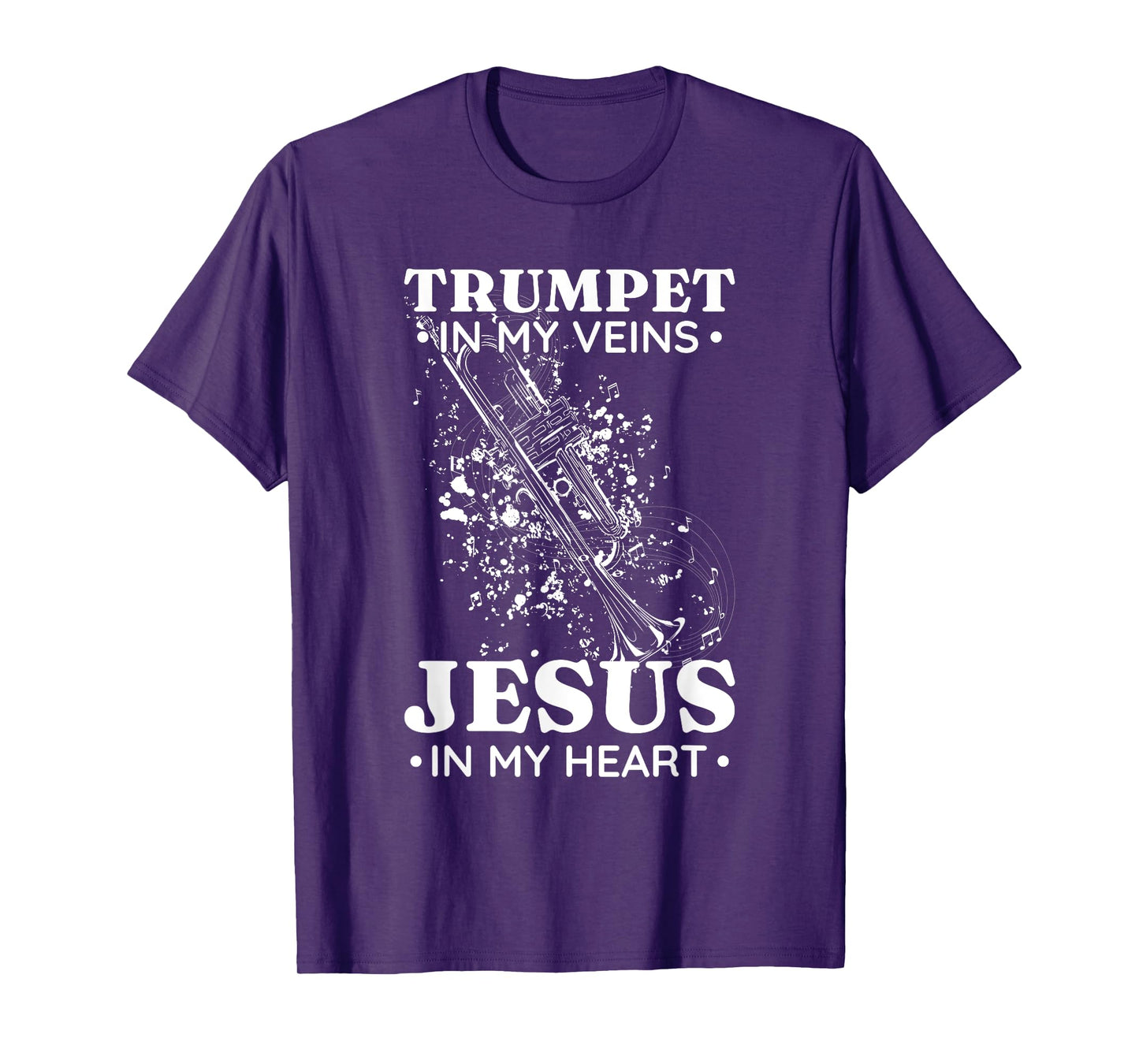 Trumpet in My Veins Jesus In My Heart Trumpet Senior T-Shirt