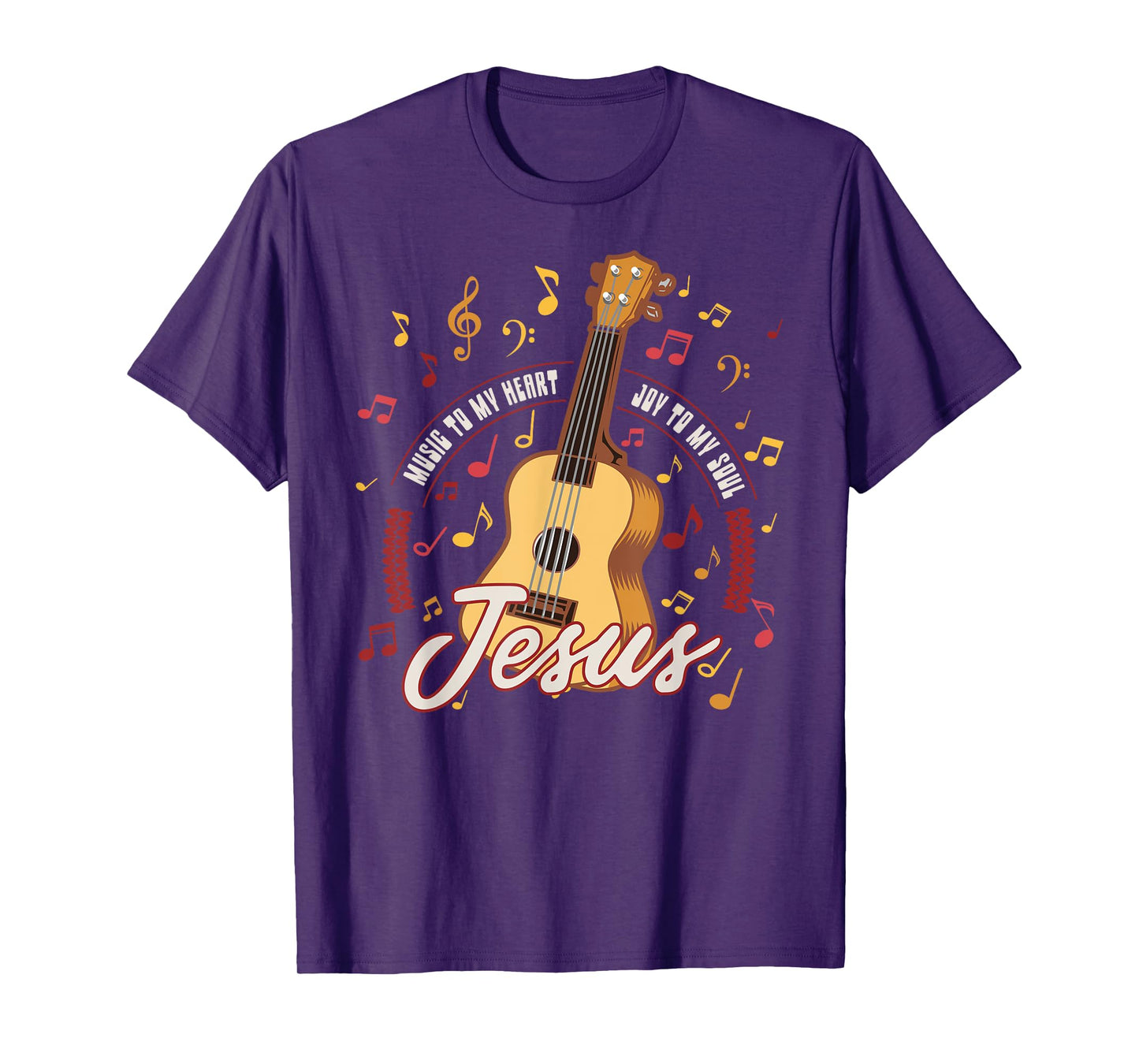 Jesus Is The Music Of My Heart Guitar Christian T-Shirt