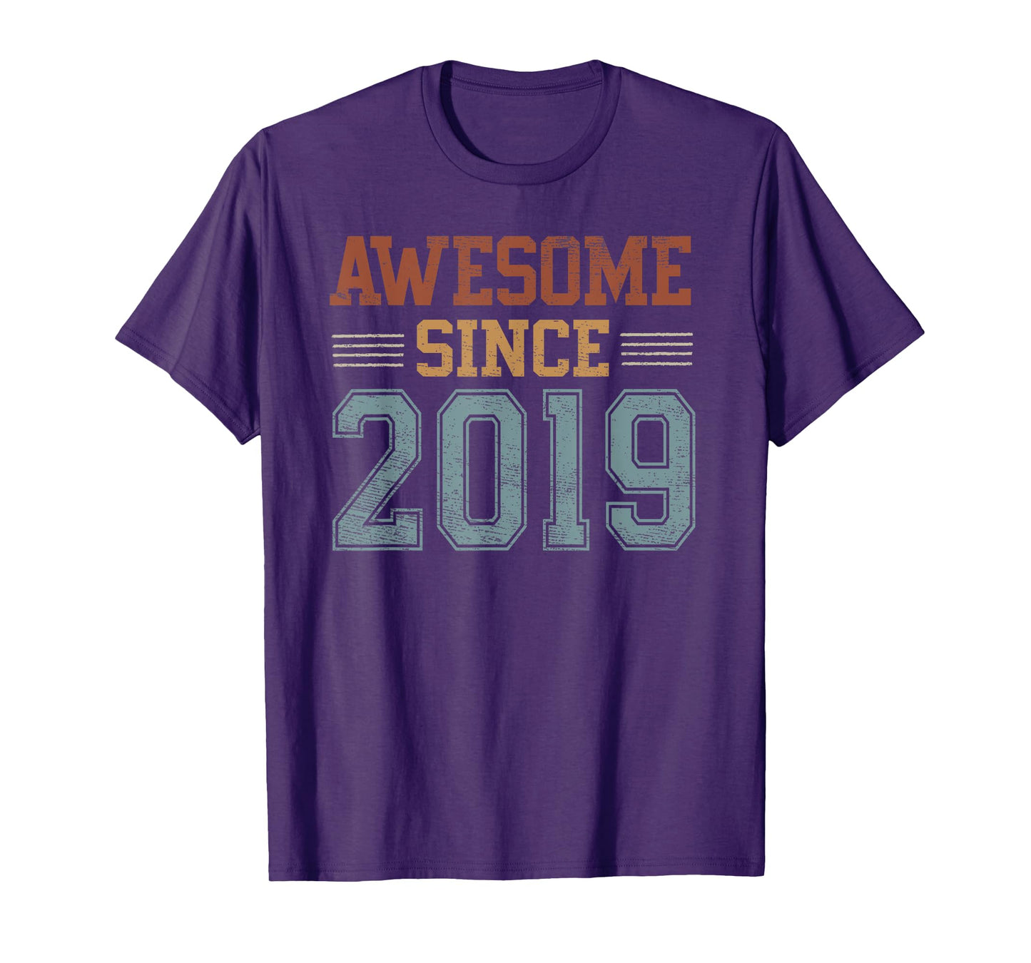 Awesome Since 2019 6th Birthday 6 Year Old Boy Girl T-Shirt