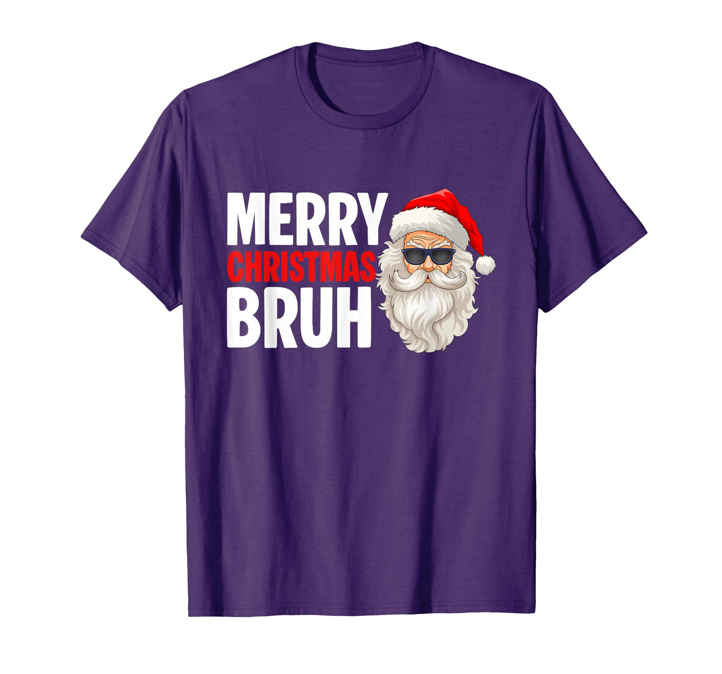 Santa Claus Merry Christmas Bruh Xmas Family Pajamas Men T-Shirt
