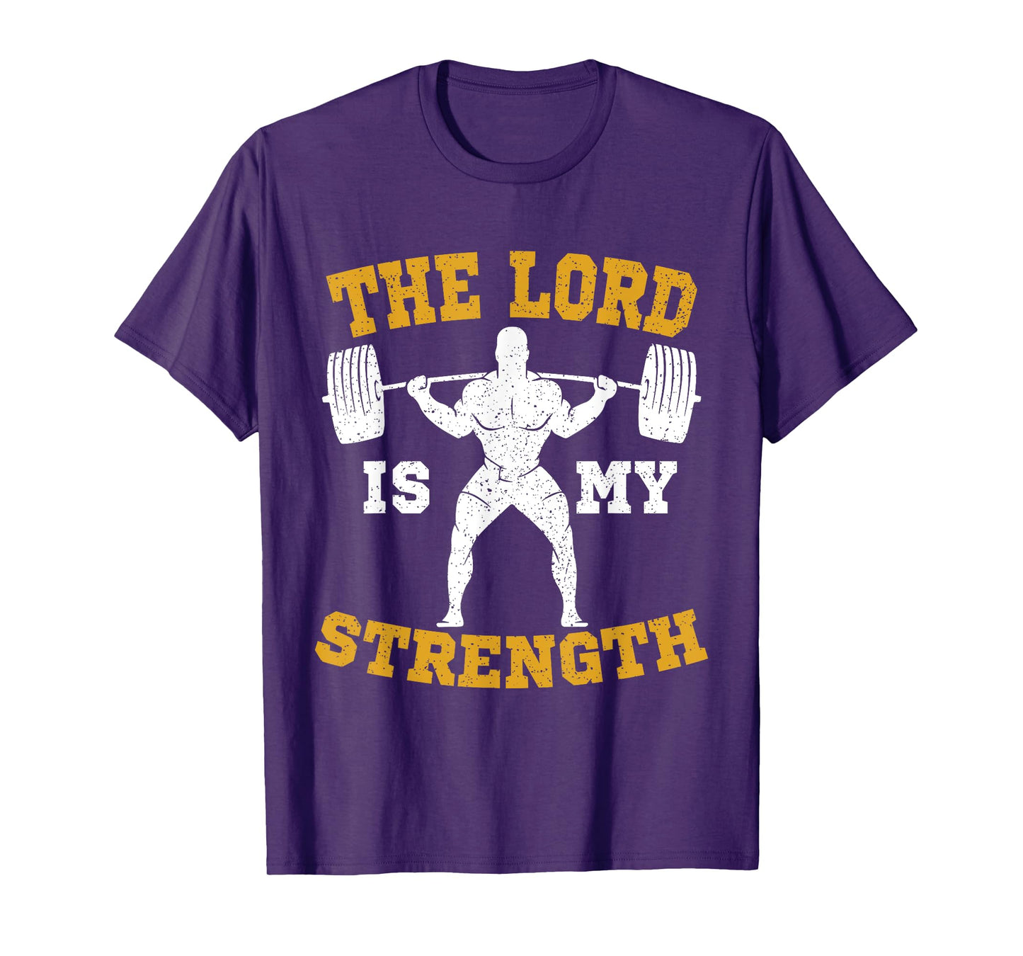 The Lord is my Strength Christian Gym Jesus Workout Gift T-Shirt