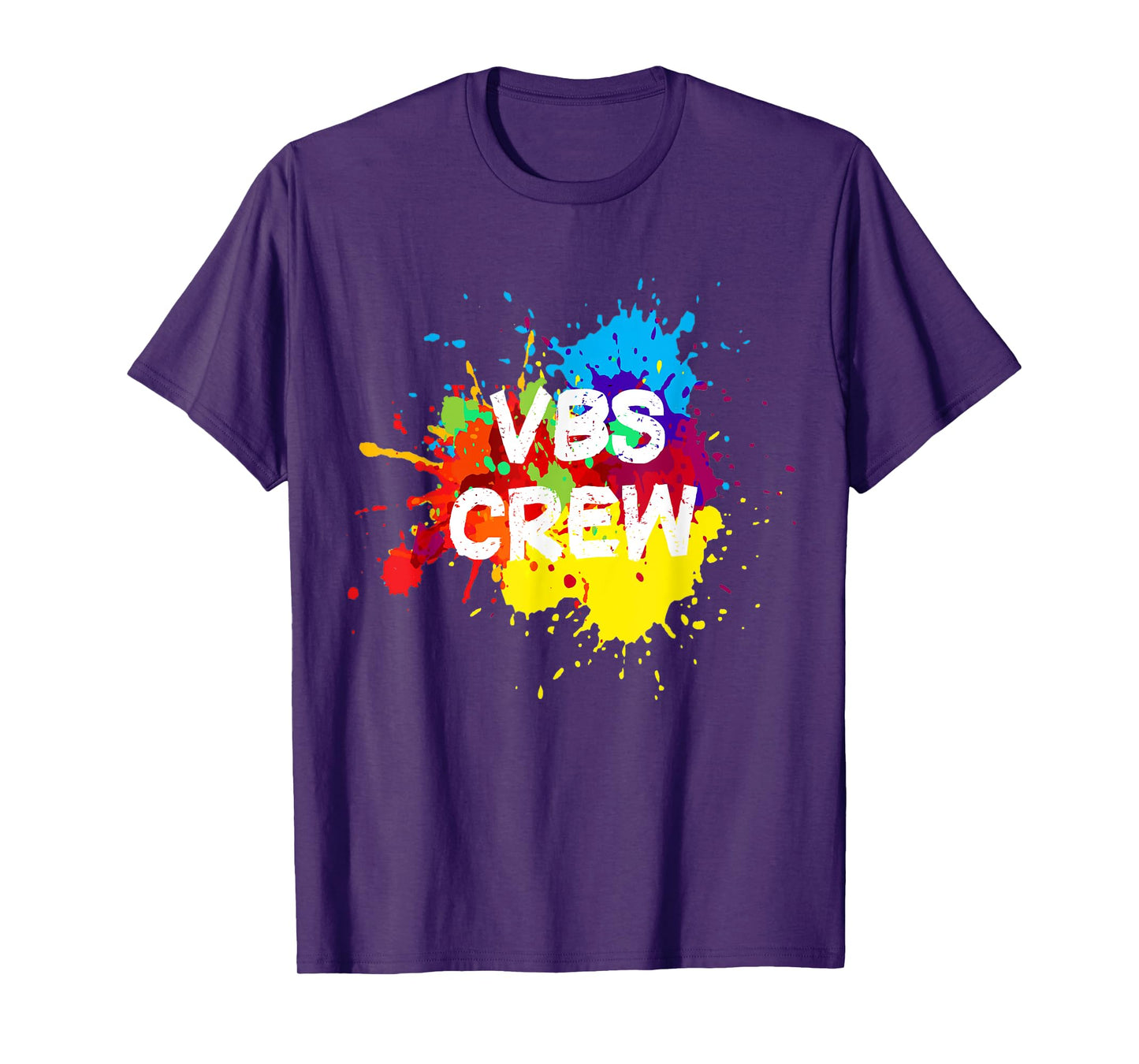 VBS 2022 Crew Vacation Bible School Paint Splatter T-Shirt