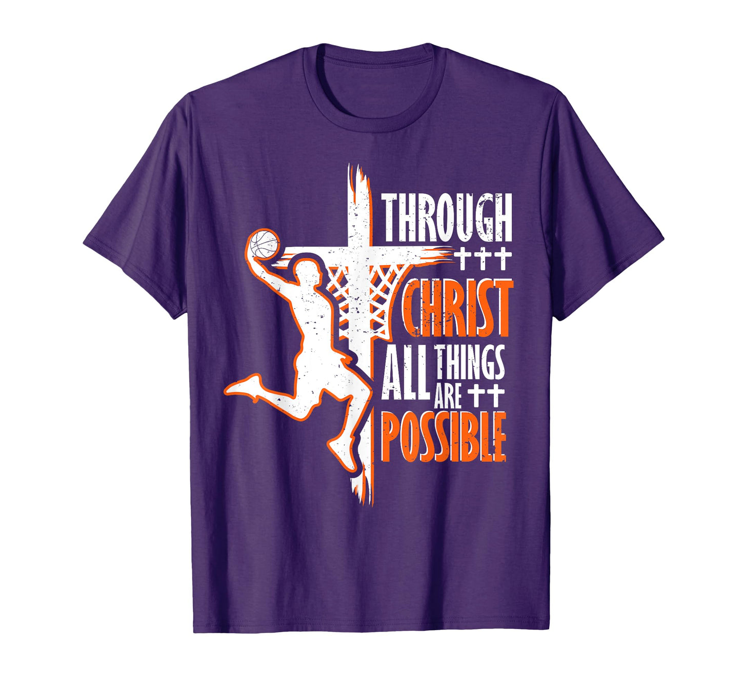 Christian basketball jesus christ basketball religious funny T-Shirt