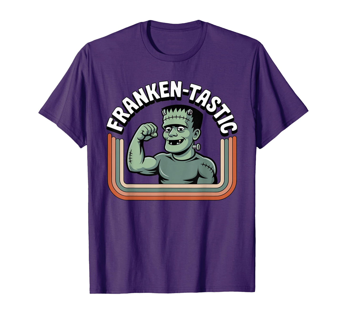 Franken-Tastic Strong Frankenstein Halloween Tee T-Shirt