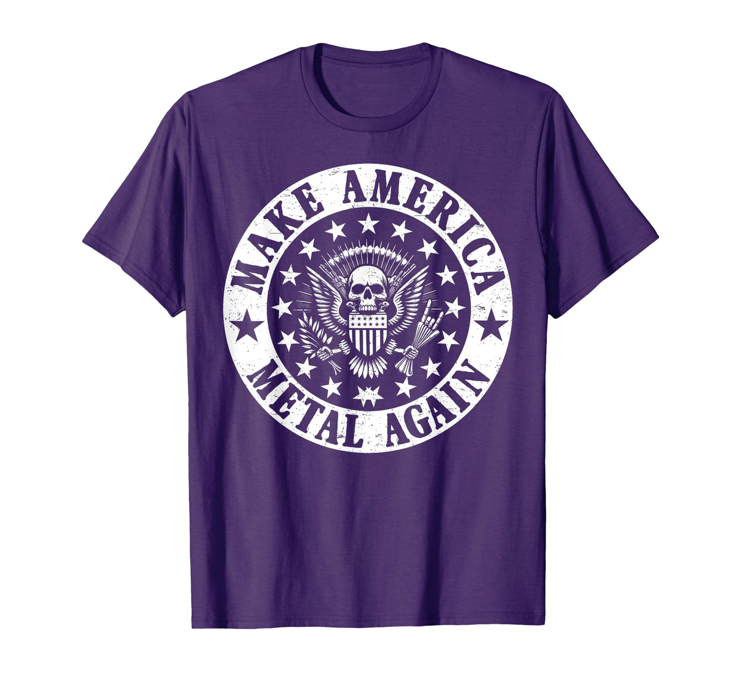 Make America Metal Again Vintage Seal Funny Apparel Tee T-Shirt