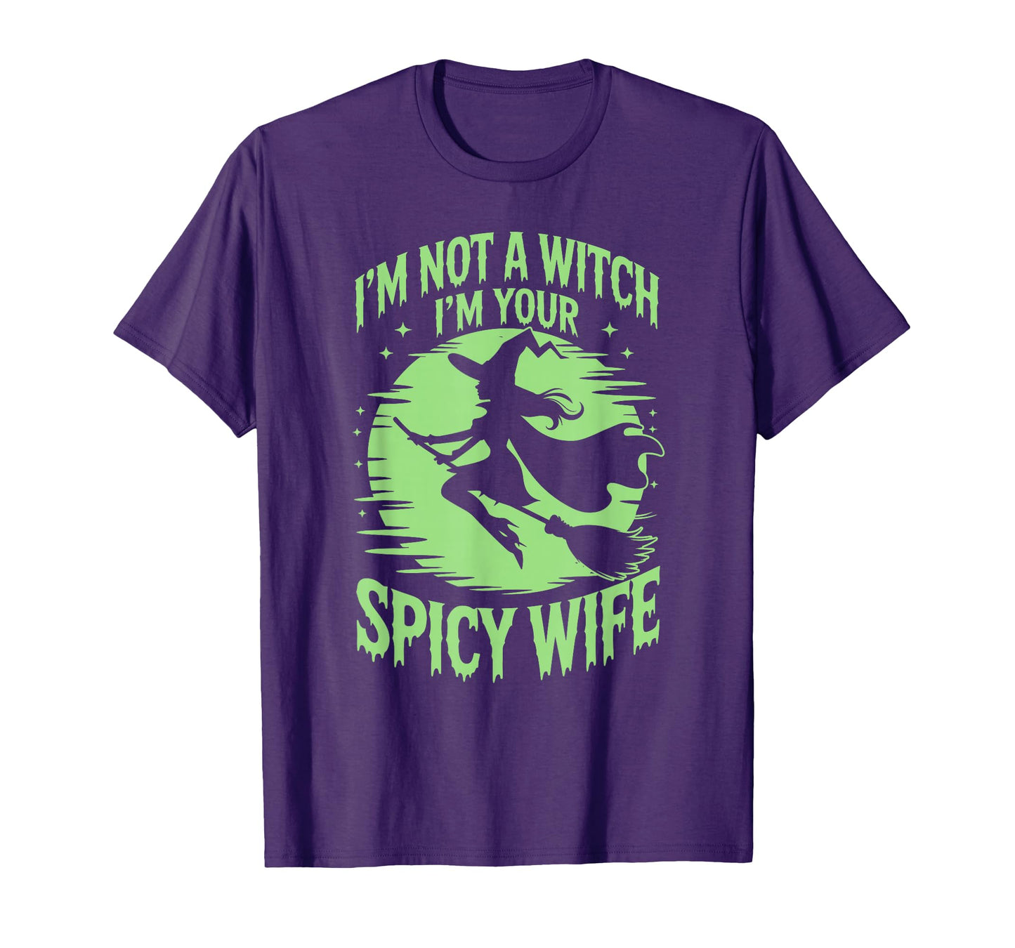 I'm not a Witch Halloween Couple Women T-Shirt