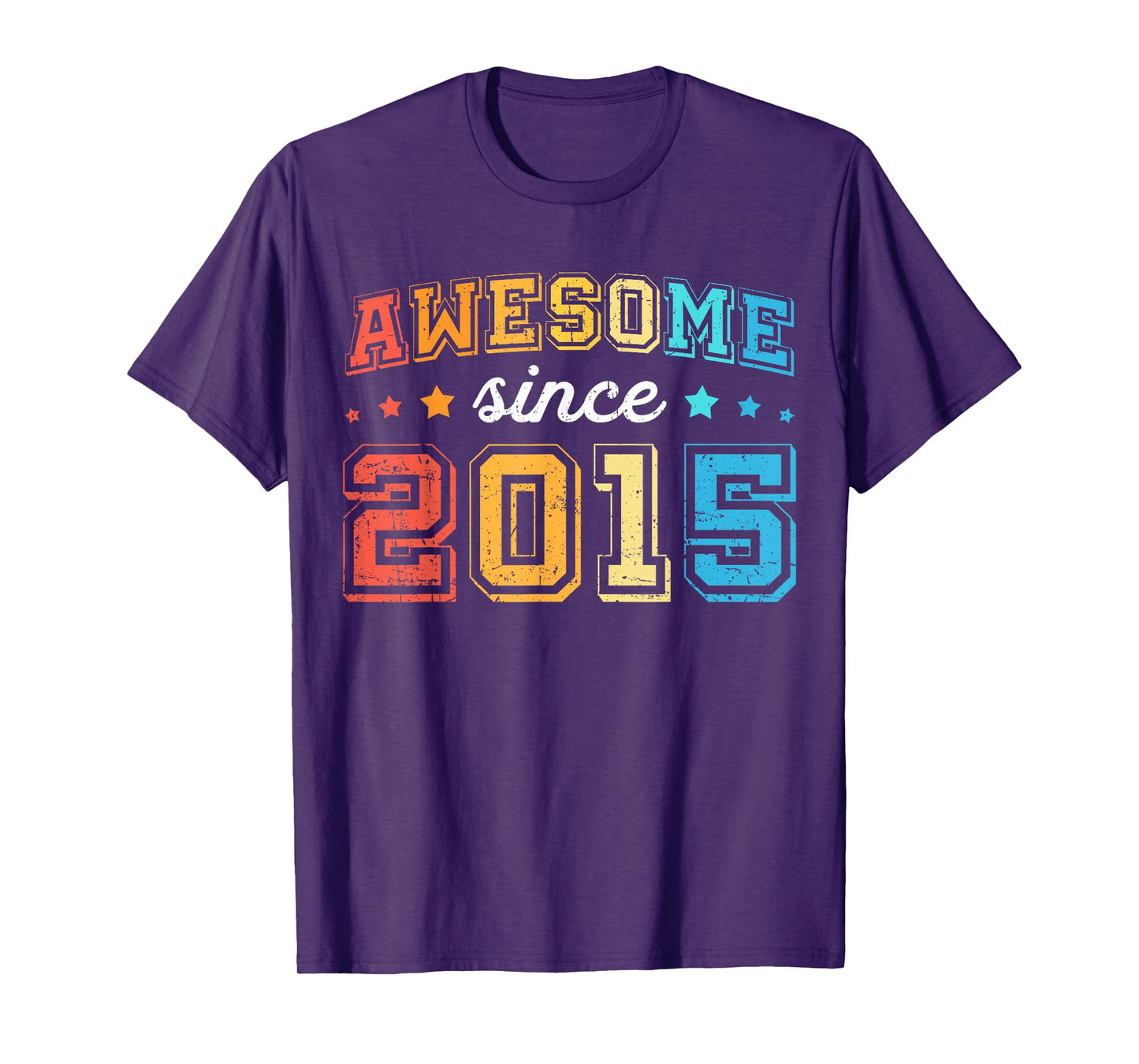 Awesome Since 2015 Retro 10th Birthday Boy 10 Birthday T-Shirt