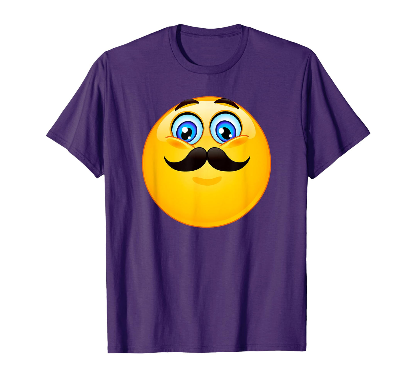 Trendy Classic Mustache Emoji T-Shirt