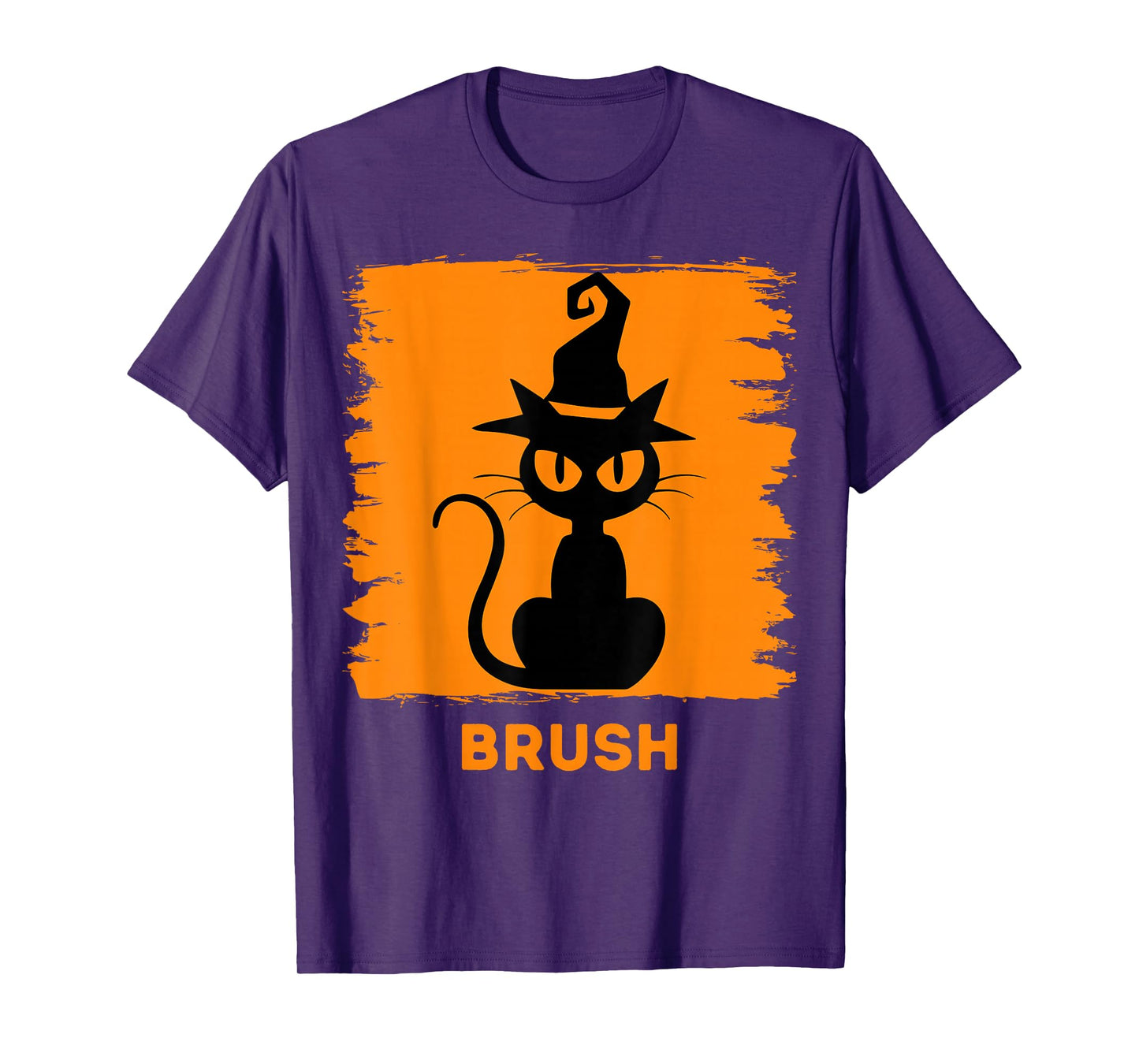 Halloween Black Cat Bruh for Teens Boys Girls Men Women Meme T-Shirt