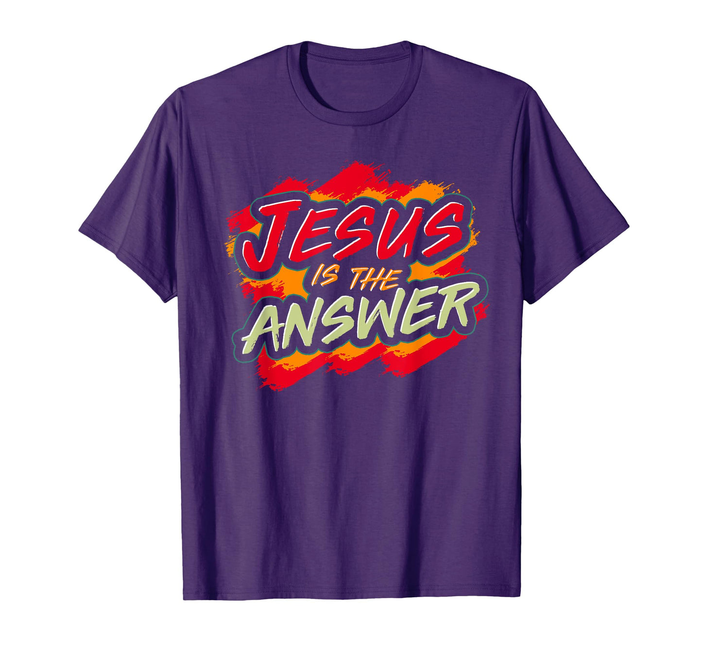 Christianity Religion Devotee Jesus Is The Answer Jesus T-Shirt