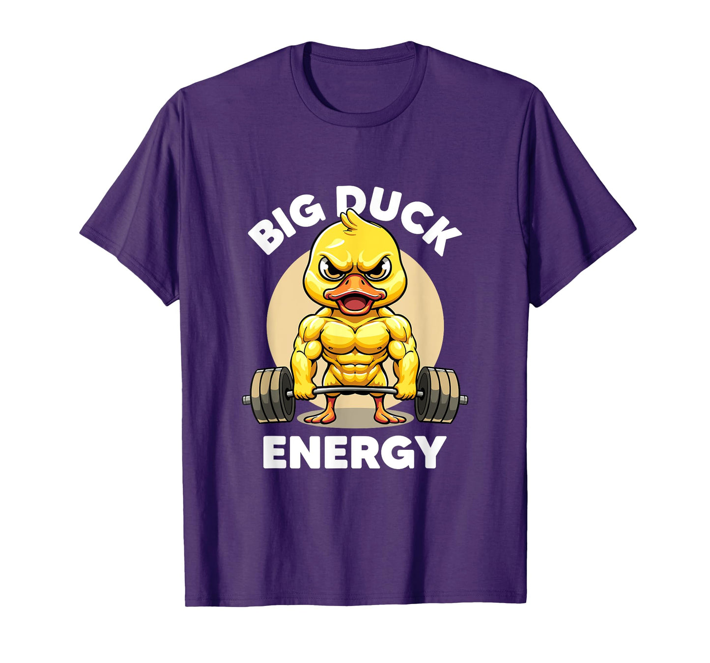 Big Duck Energy Duck Lovers Funny Gym Weightlifting Duck T-Shirt