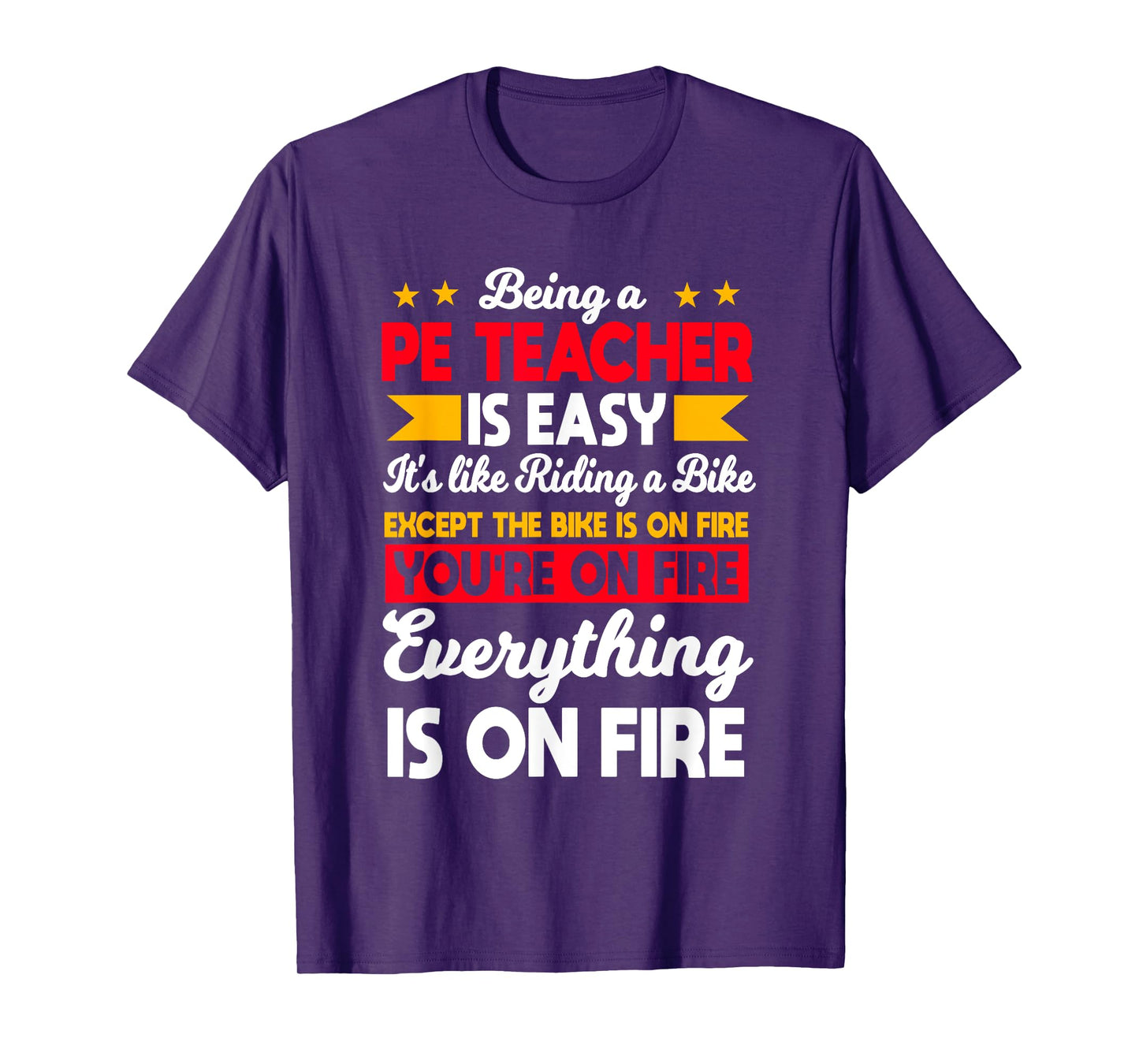 PE Teacher Physical Education Activity Instructor Gym Coach T-Shirt for Men Women