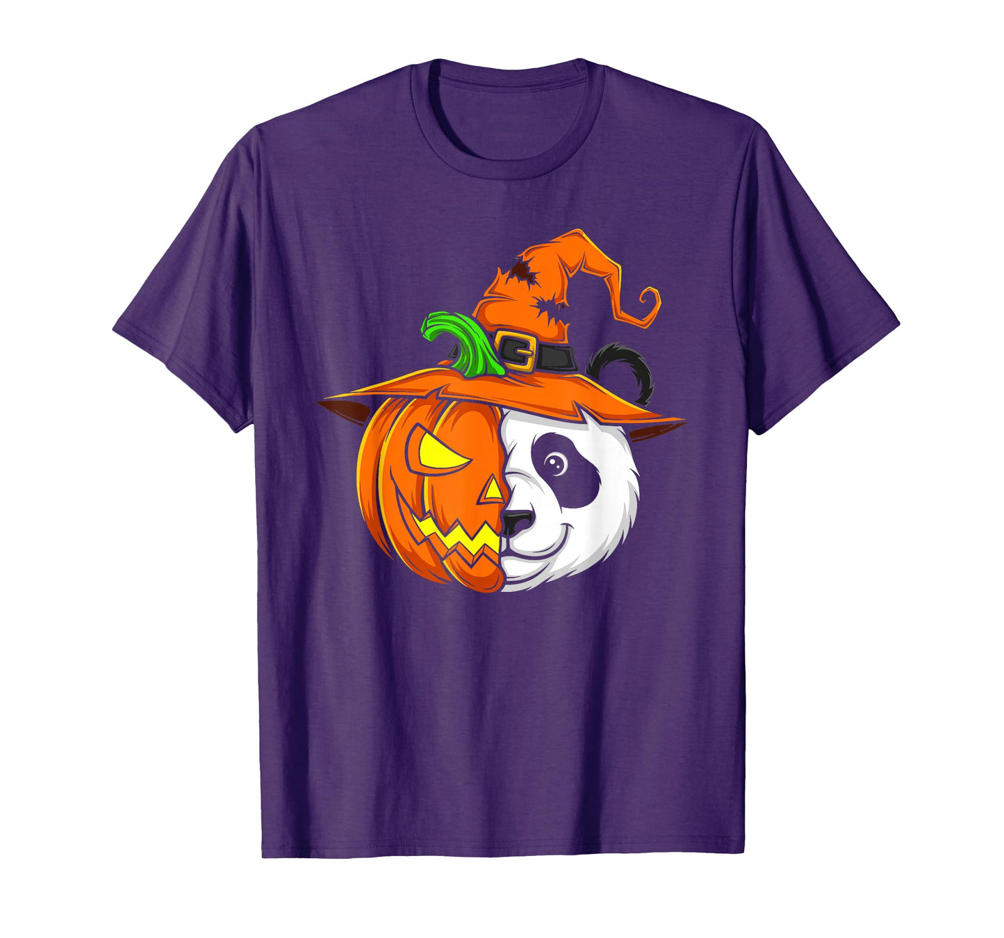 Panda Pumpkin Jack O Lantern Halloween Kids Mens Womens T-Shirt