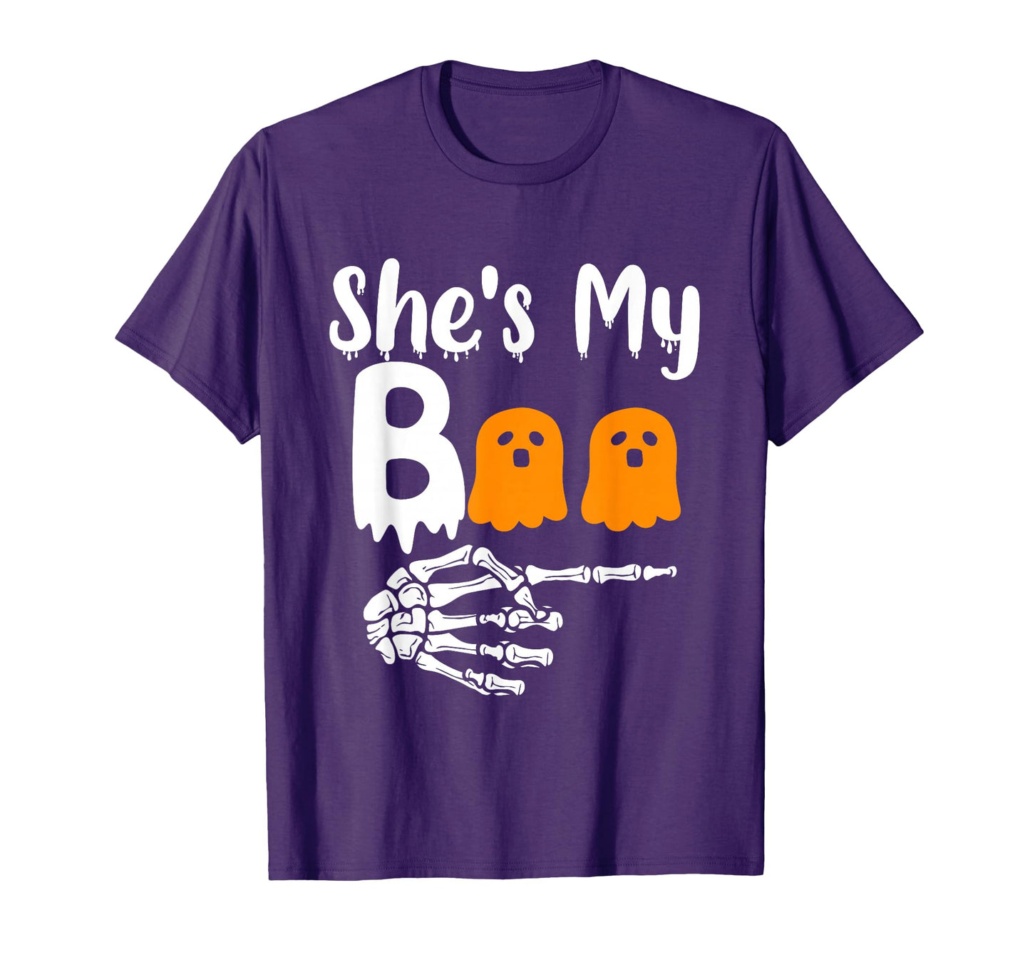 She's My Boo Matching Halloween Pajama Couples He's My Boo T-Shirt