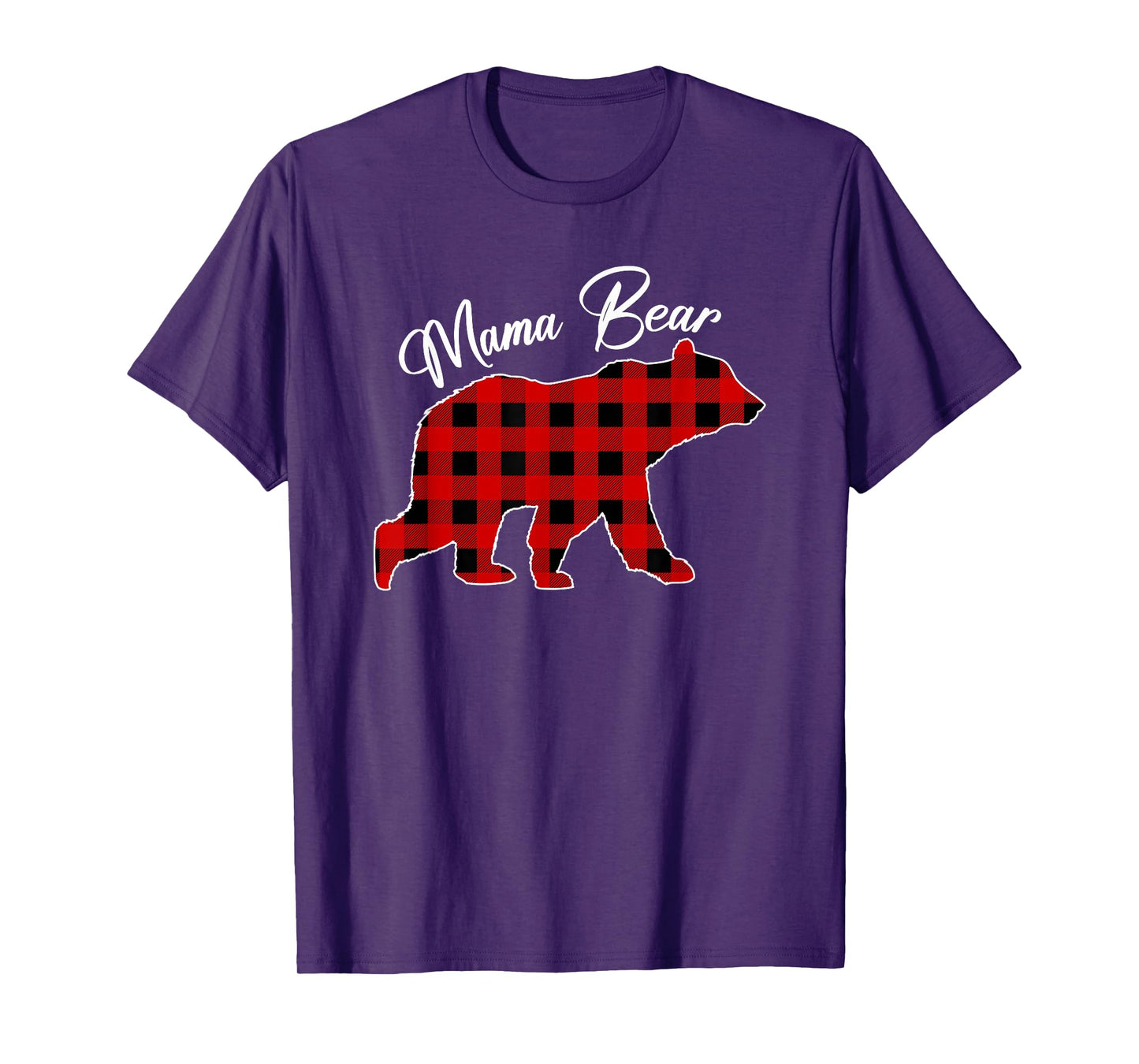 Mama Bear Christmas Pajamas Matching Family Xmas T-Shirt