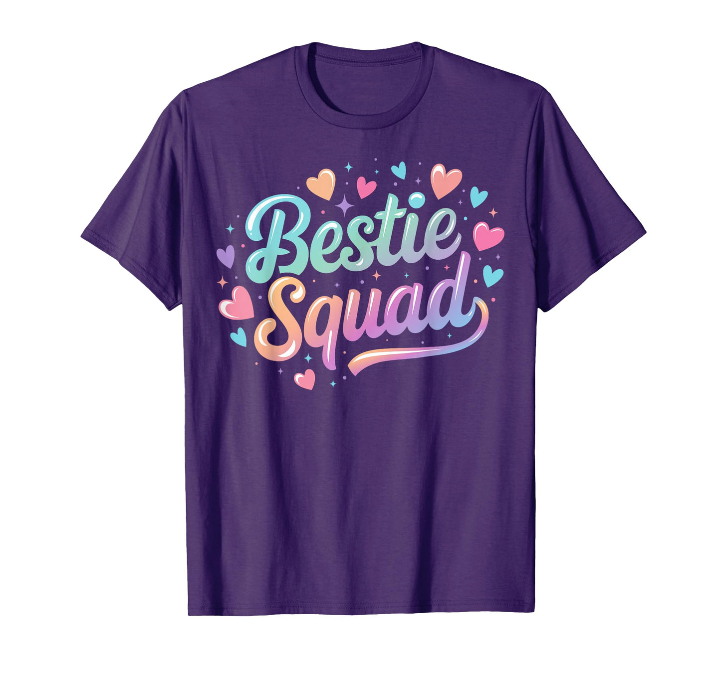 Funny Tie Dye Best Friend Matching Bestie Squad BFF Cute T-Shirt