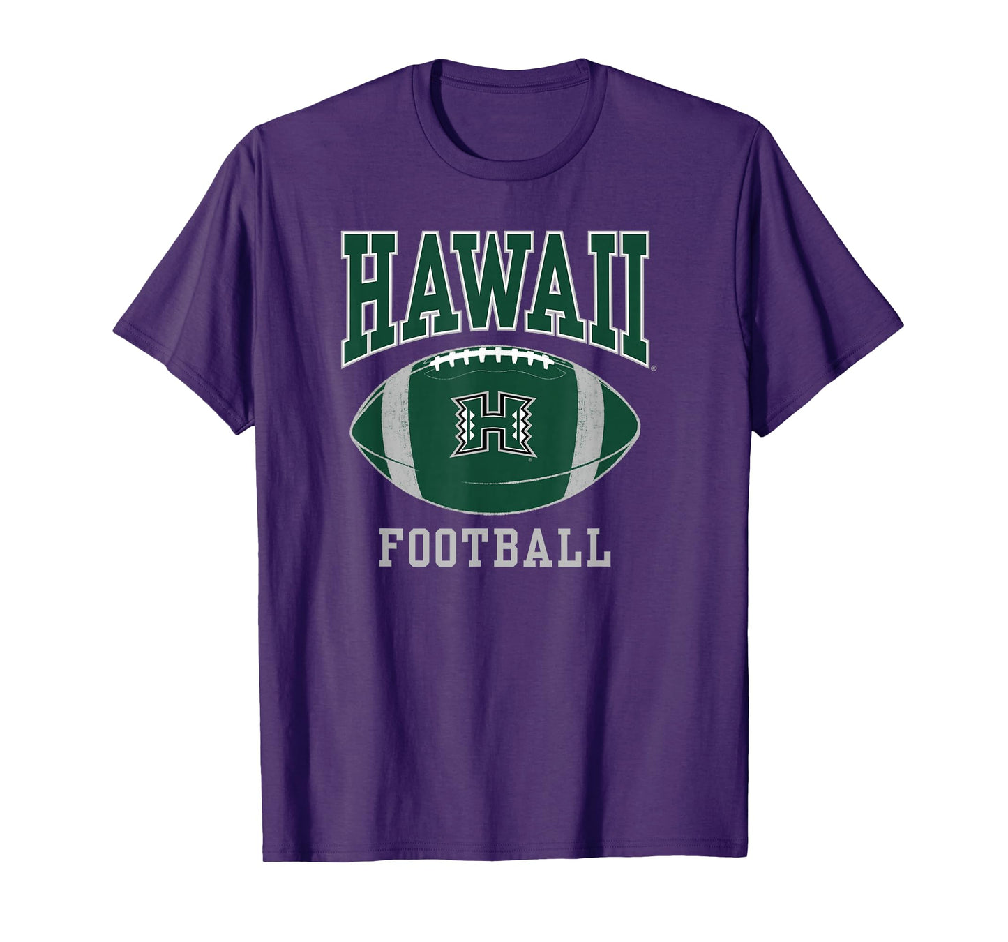 University of Hawaii Rainbow Warriors Football Ball T-Shirt