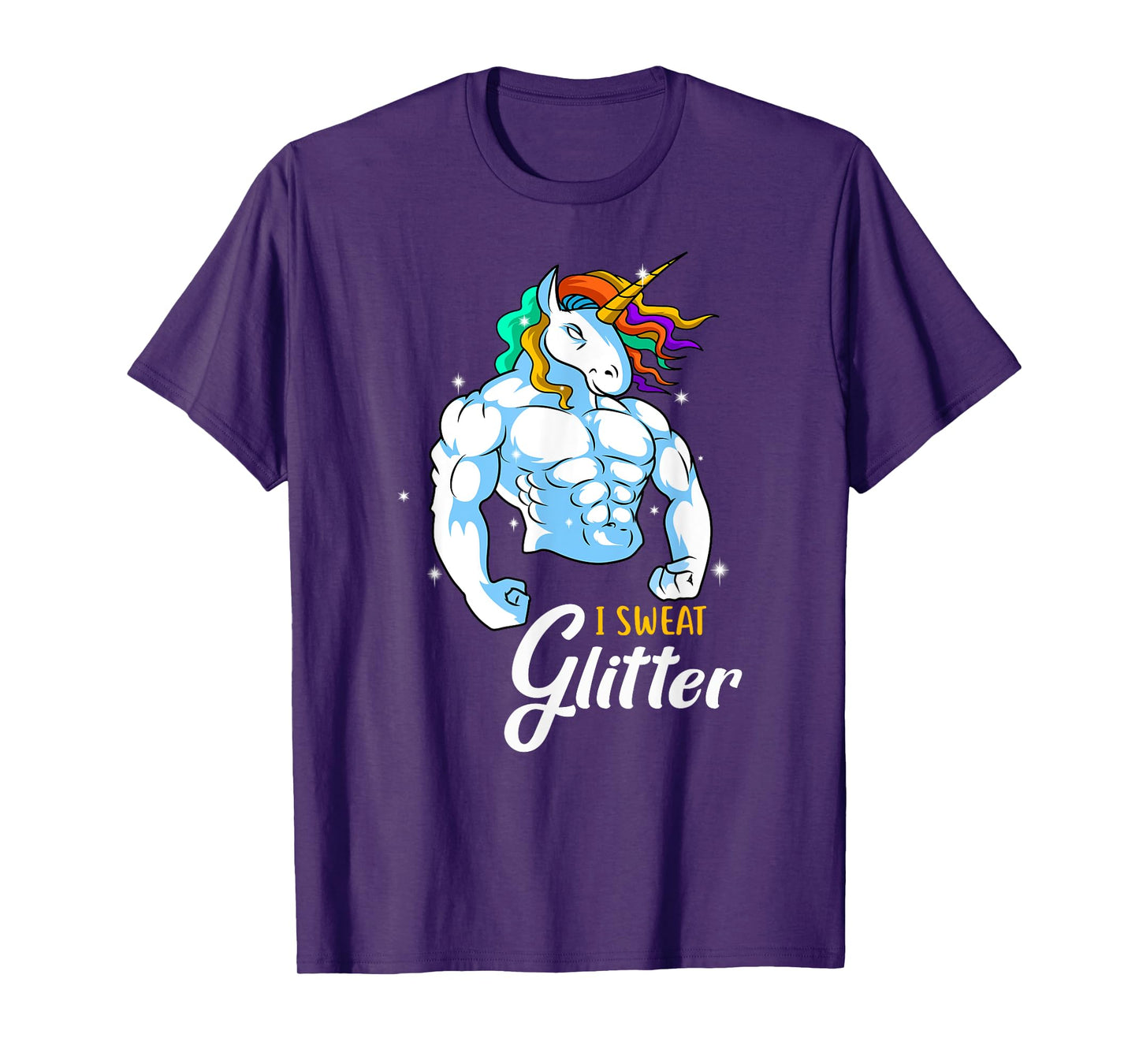Weightlifing Barbell - Funny Workout Weightlifting Unicorn T-Shirt