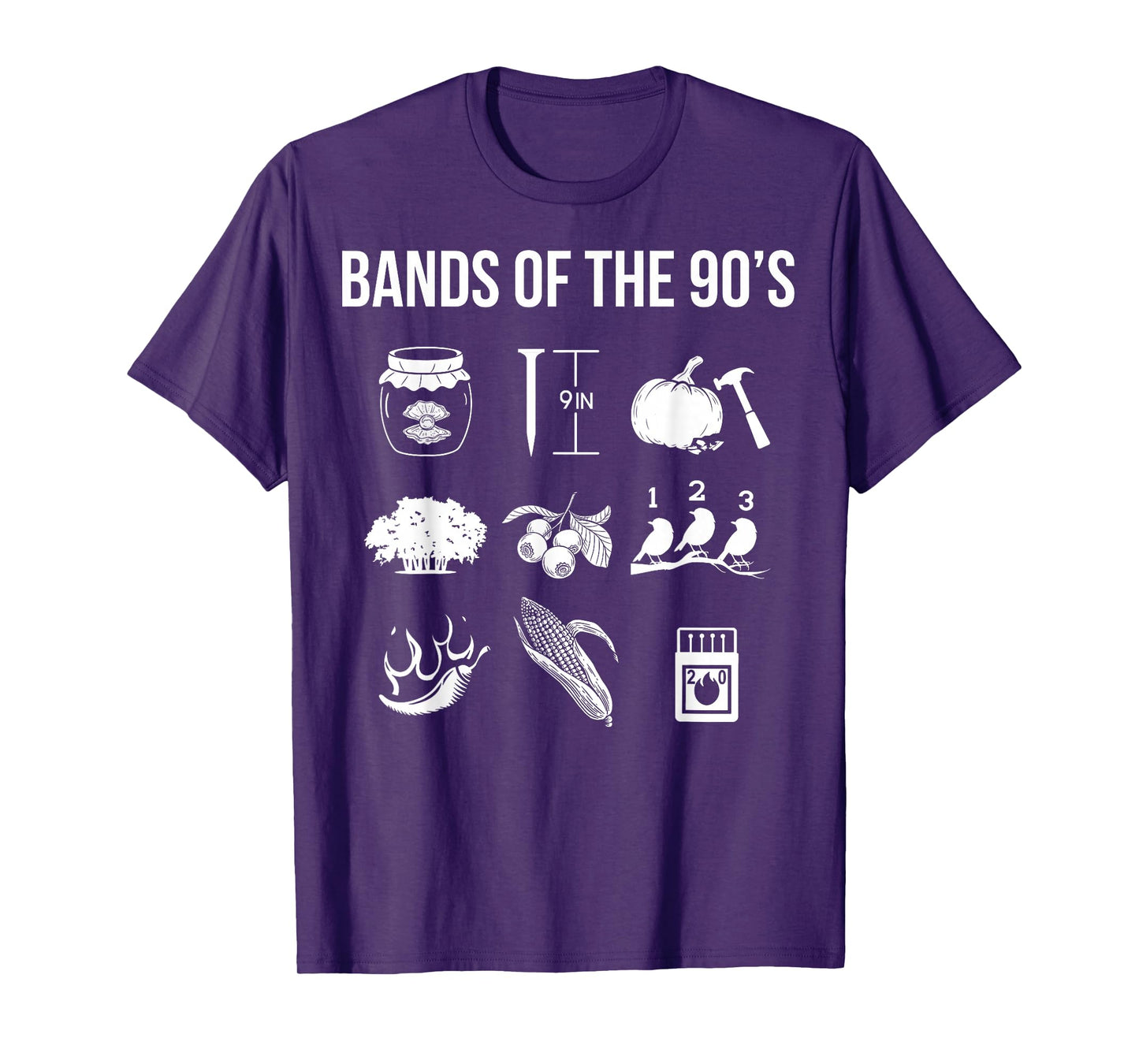 Retro 1990s Bands - Music - 90s Music Lover T-Shirt