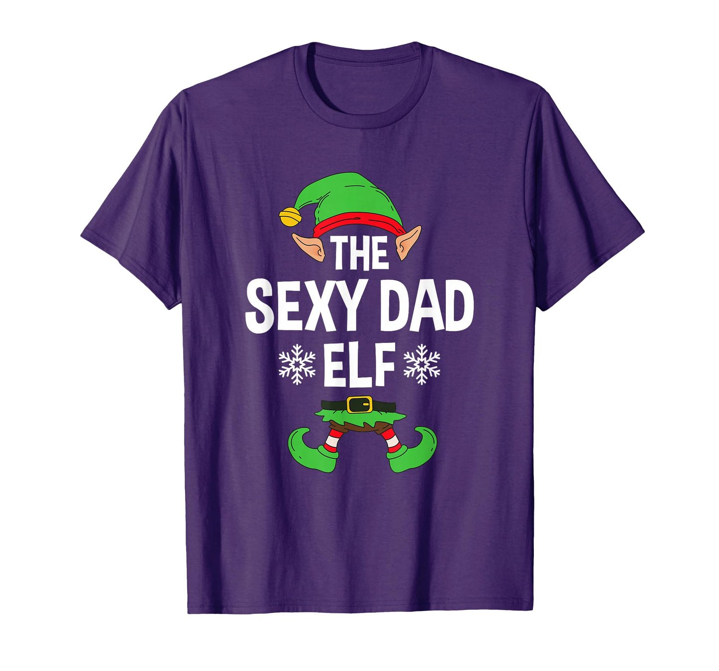 The Sexy Dad Elf Party Family Group Matching Father X-Mas T-Shirt