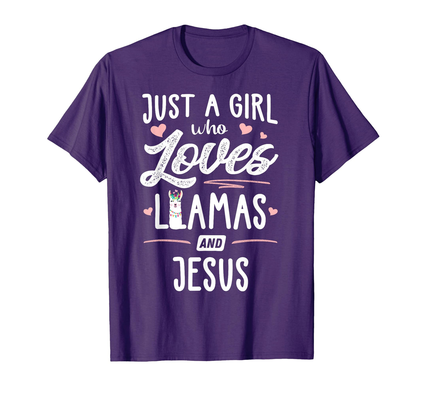 Just A Girl Who Loves Llamas And Jesus Llama T-Shirt