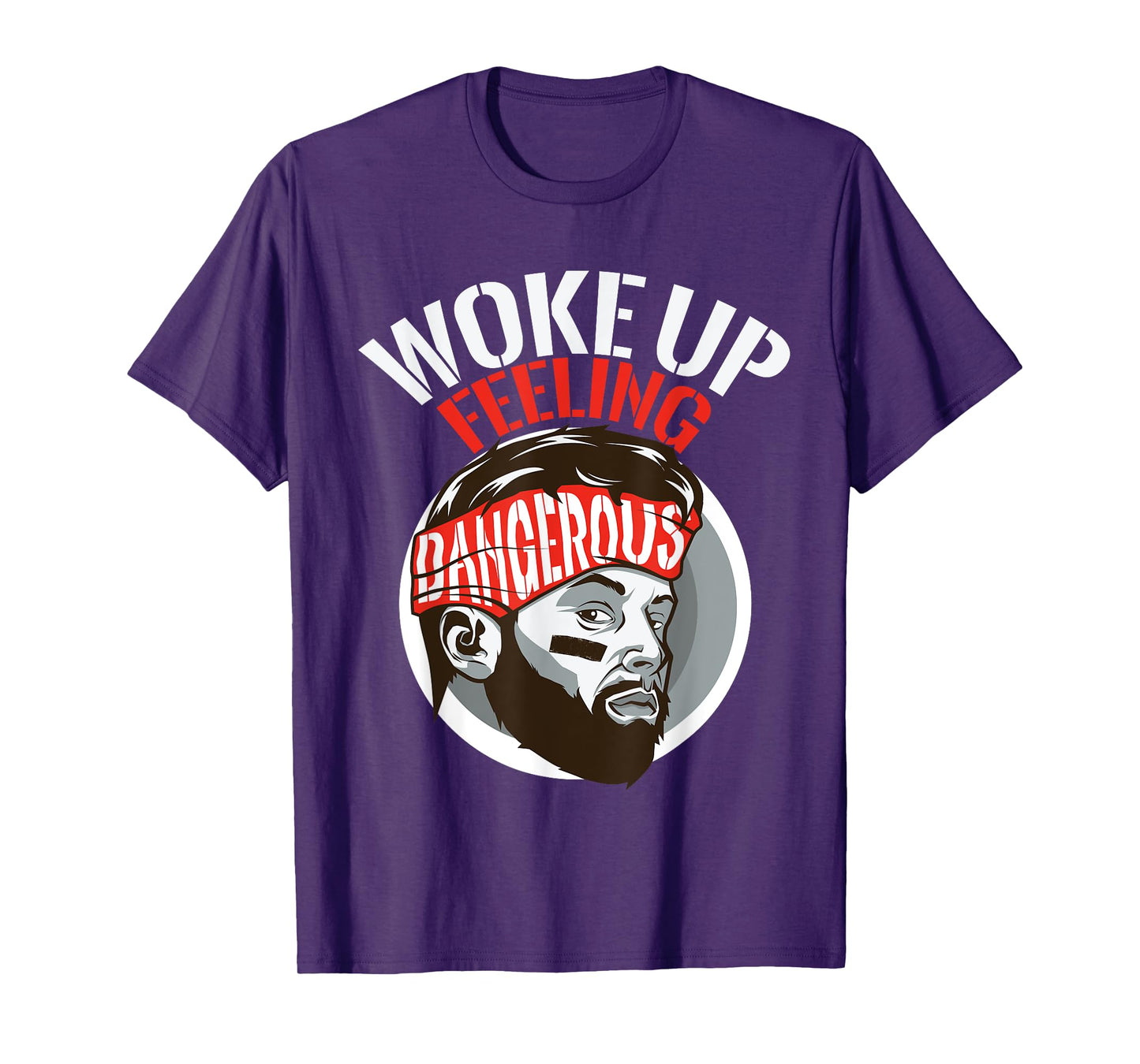 Funny I woke up feeling dangerous Sports Football gift T-Shirt